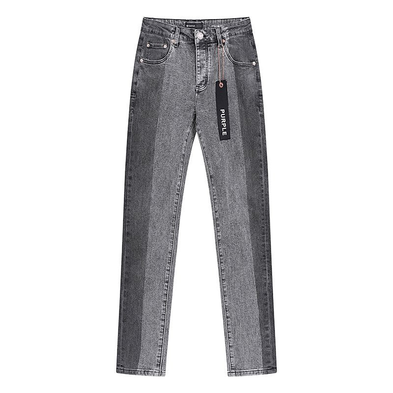 Purple Brand Gray Washed Jeans — front