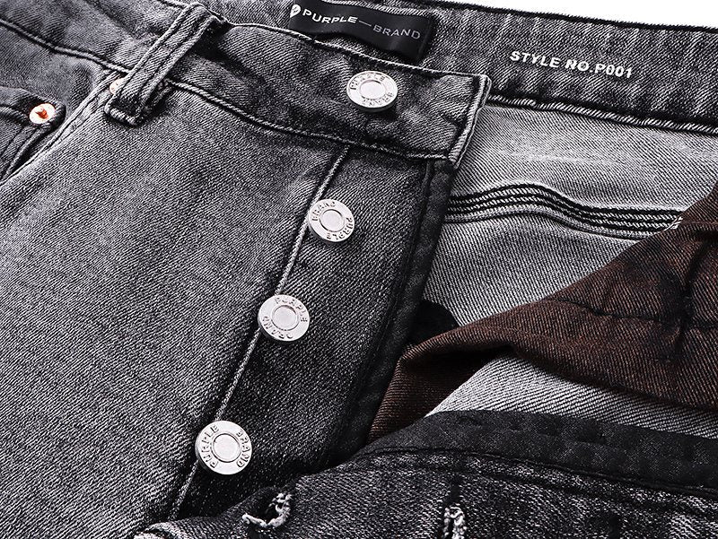Purple Brand Gray Washed Jeans — detail