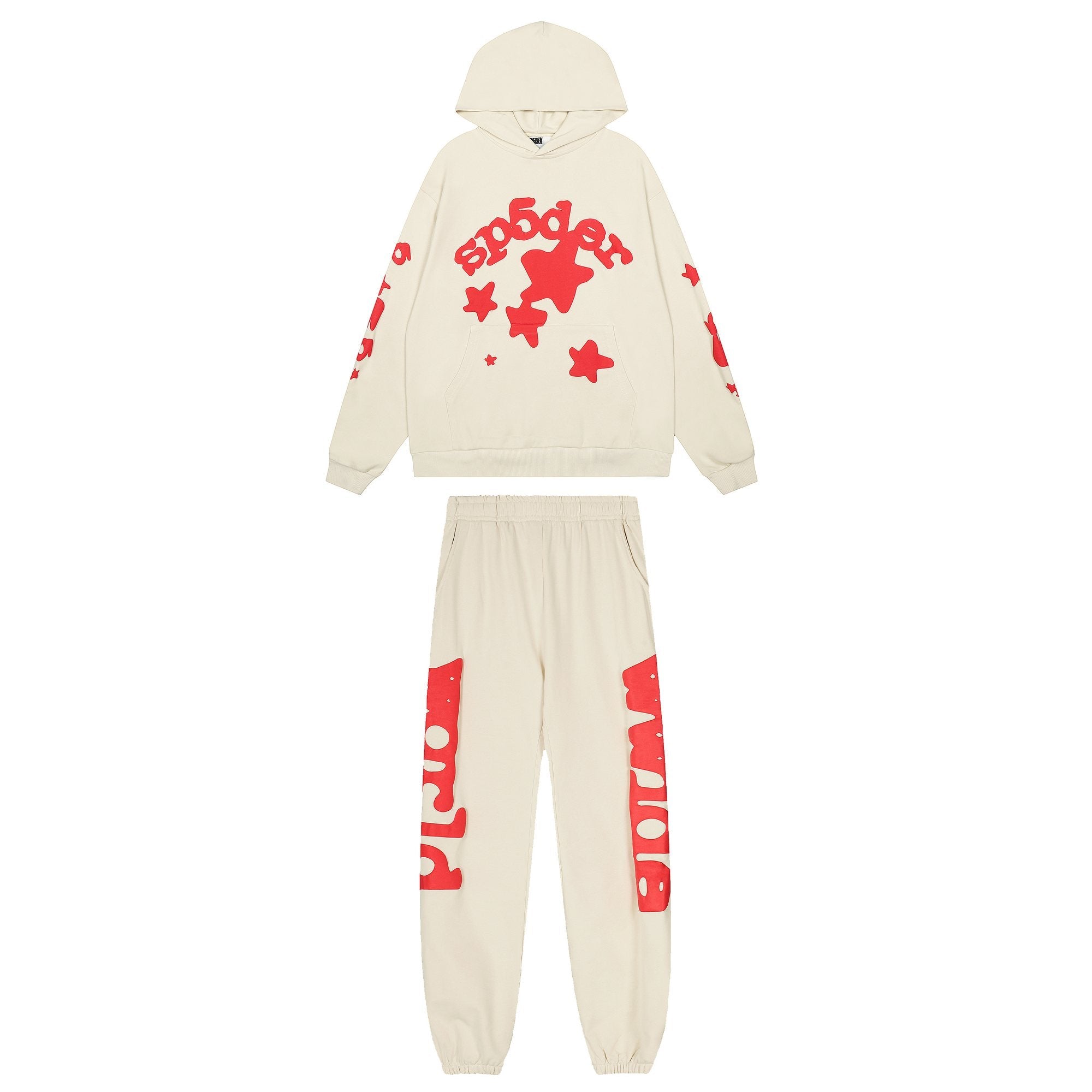 Sp5der Graphic Hoodie & Jogger Matching Set — hero