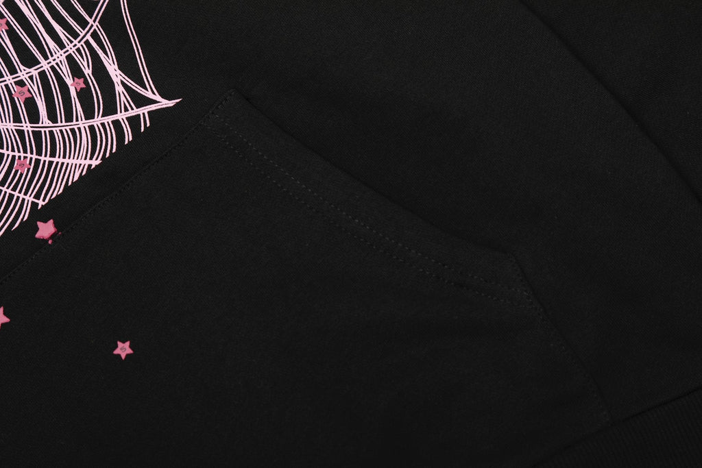 Sp5der Spiderweb Graphic Hoodie & Sweatpants Matching Set — detail