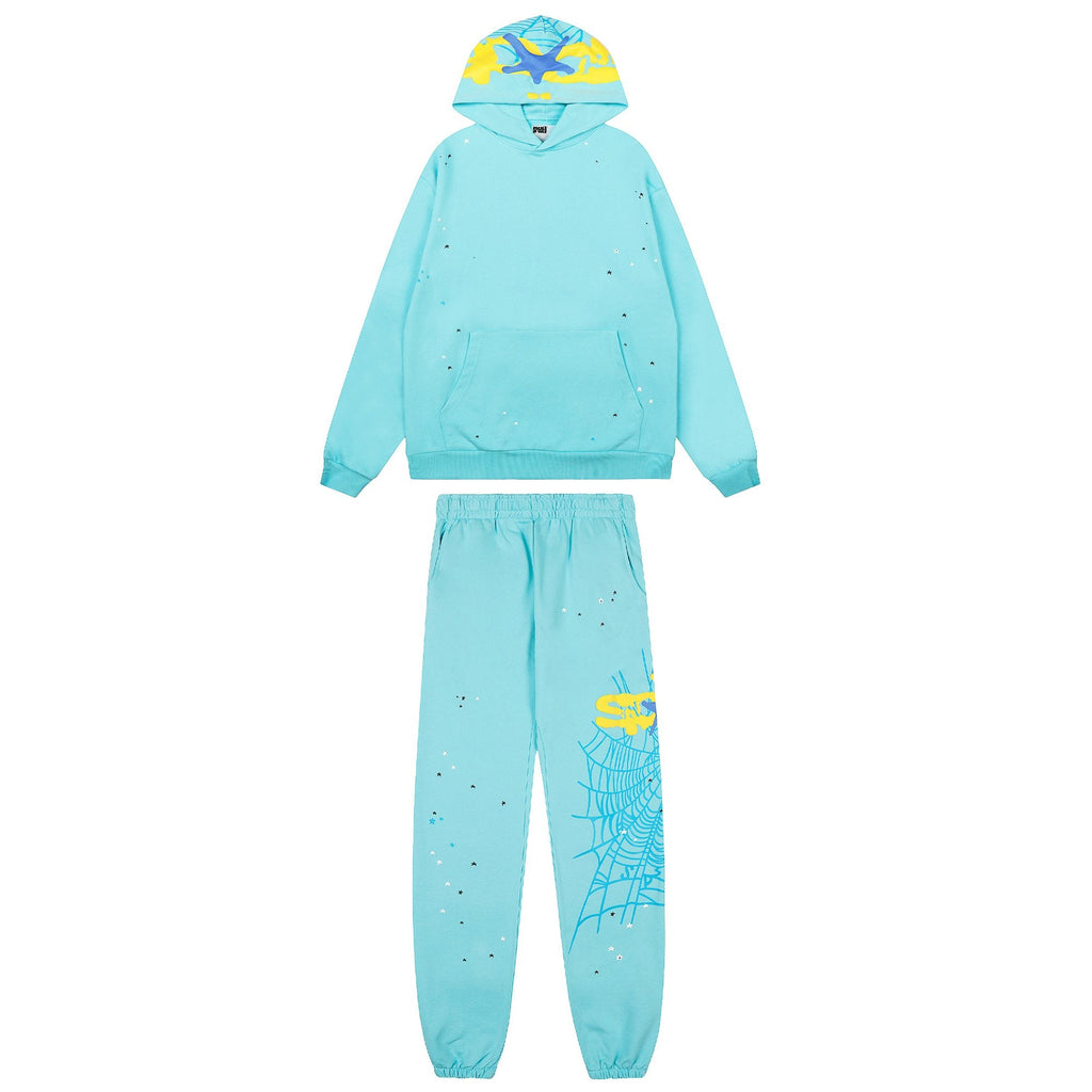 Sp5der Spiderweb Graphic Hoodie & Jogger Matching Set — hero