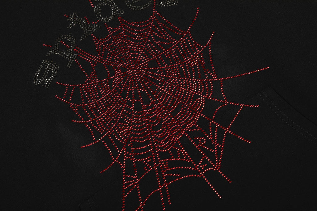 Sp5der Spider Web Graphic Hoodie & Sweatpants Set — detail