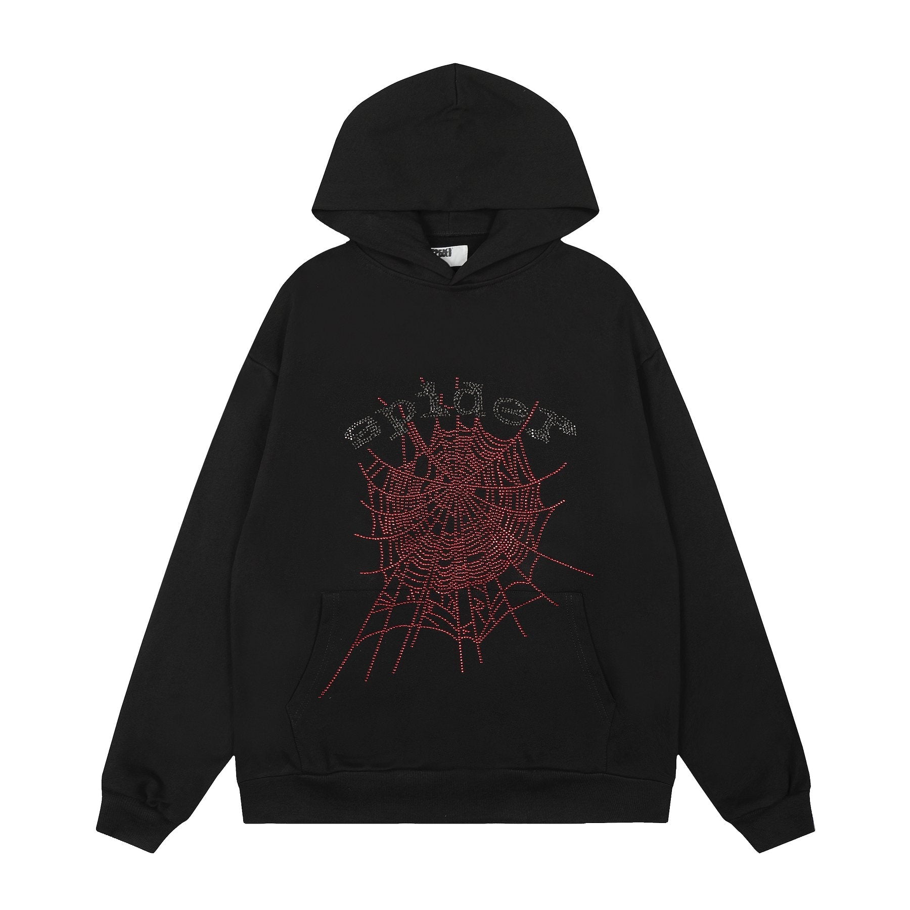 Sp5der Spider Web Graphic Hoodie & Sweatpants Set — front