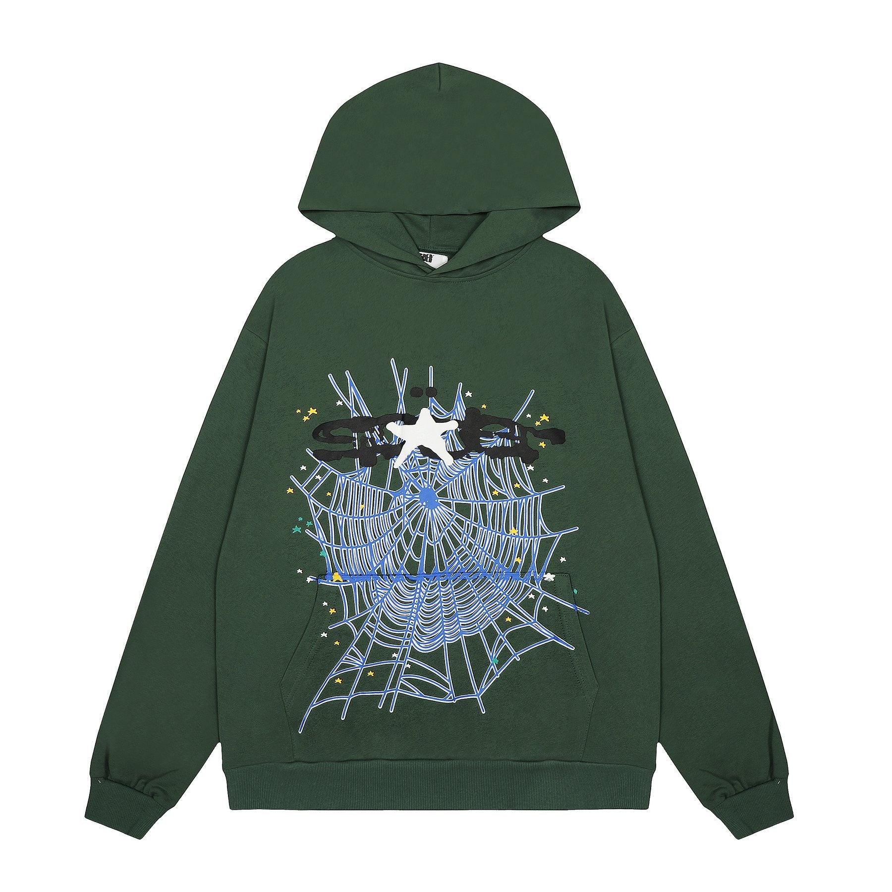 Sp5der Spiderweb Graphic Hoodie — front