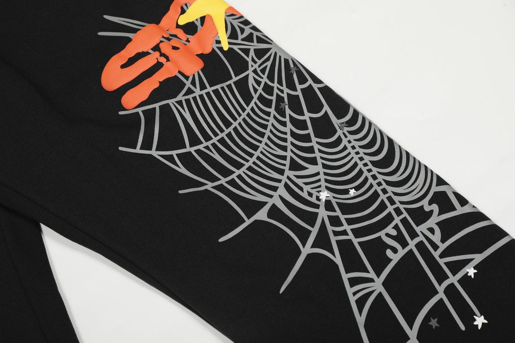 Sp5der Spiderweb Graphic Hoodie & Jogger Matching Set — detail