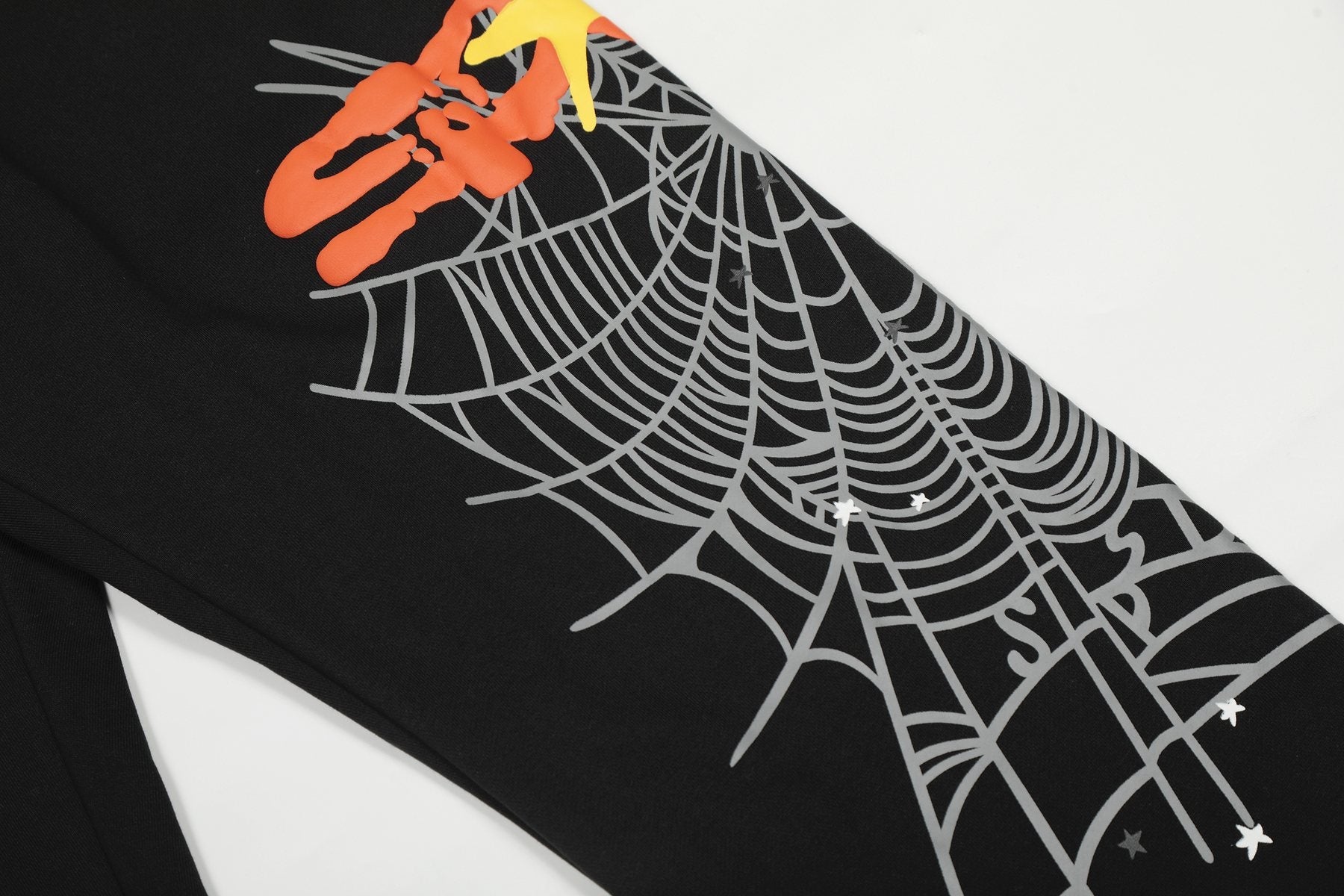 Sp5der Spiderweb Graphic Hoodie & Jogger Matching Set — detail