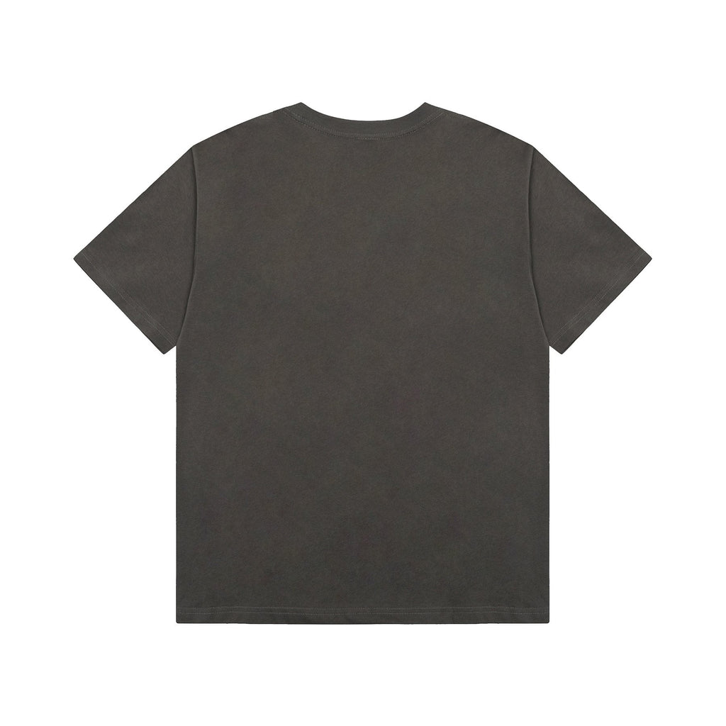 Sp5der Charcoal Front Graphic T-Shirt — back