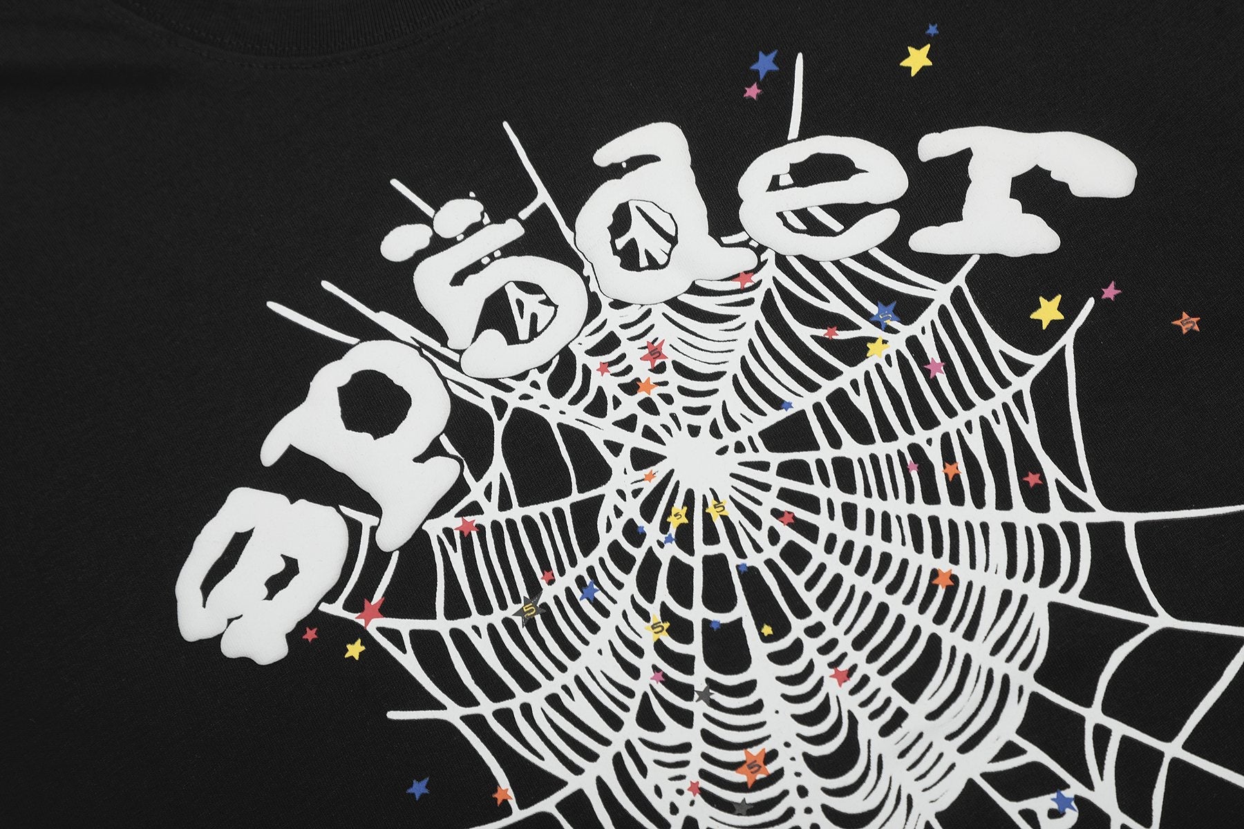 Sp5der Spiderweb Graphic Short-Sleeve T-Shirt — detail
