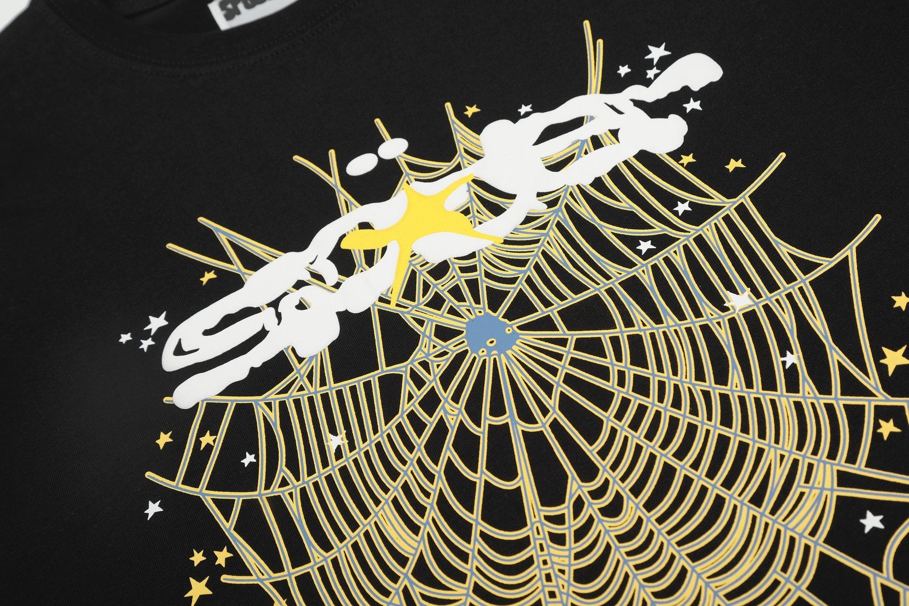 Sp5der Spiderweb Graphic T-Shirt — detail