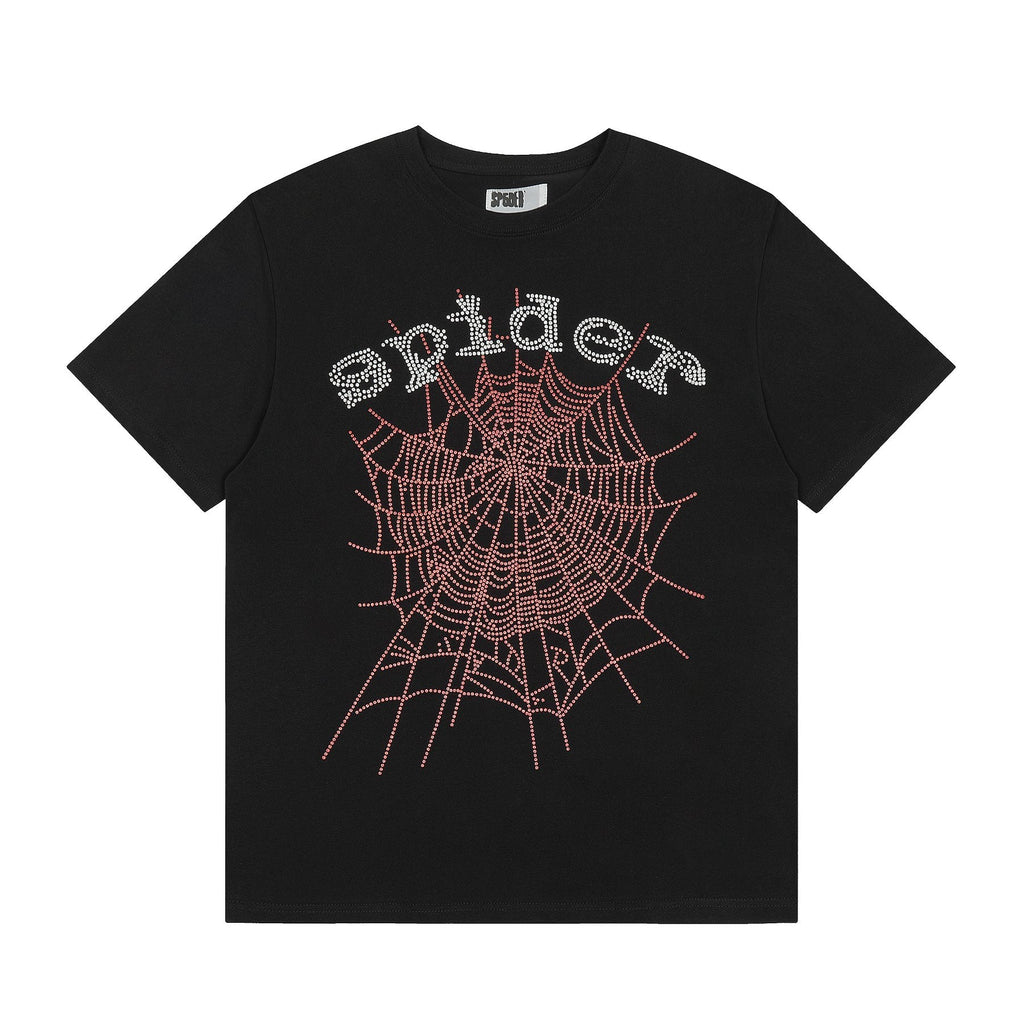 Sp5der Spider Web Graphic T-Shirt — front