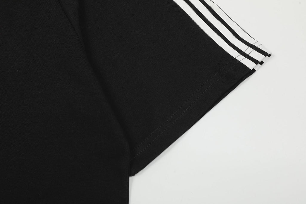Sp5der Striped Raglan Graphic T-Shirt — detail