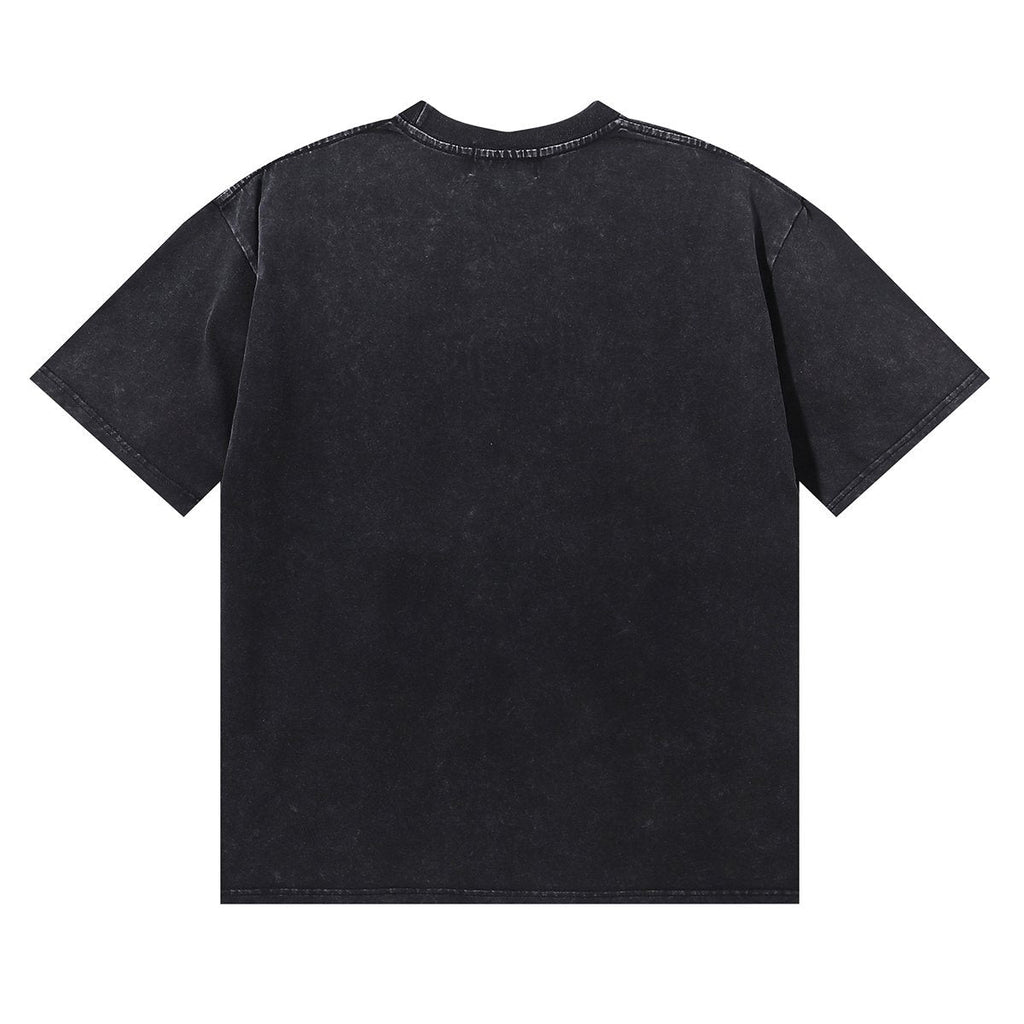 MAJESTIK Lion Football Rhinestone Crop T-Shirt — back
