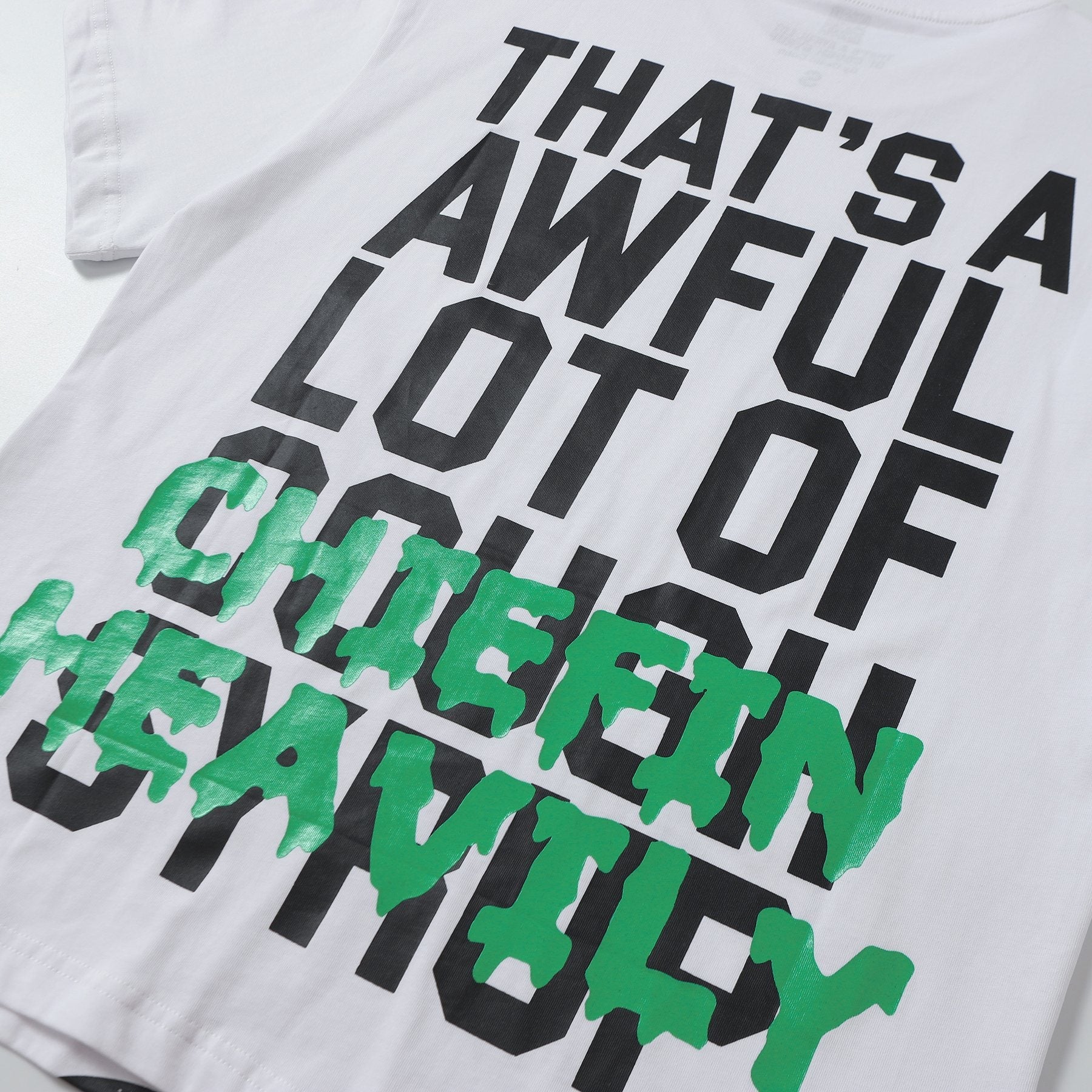 THAT'S A AWFUL LOT OF COUGH SYRUP Graphic Short-Sleeve T-Shirt — detail
