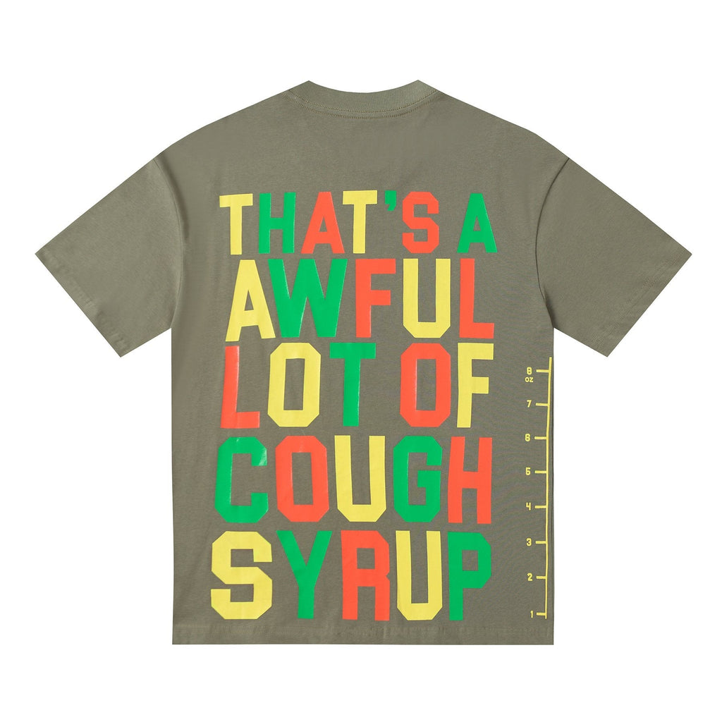 THAT'S A AWFUL LOT OF COUGH SYRUP Bottle Graphic T-Shirt — back