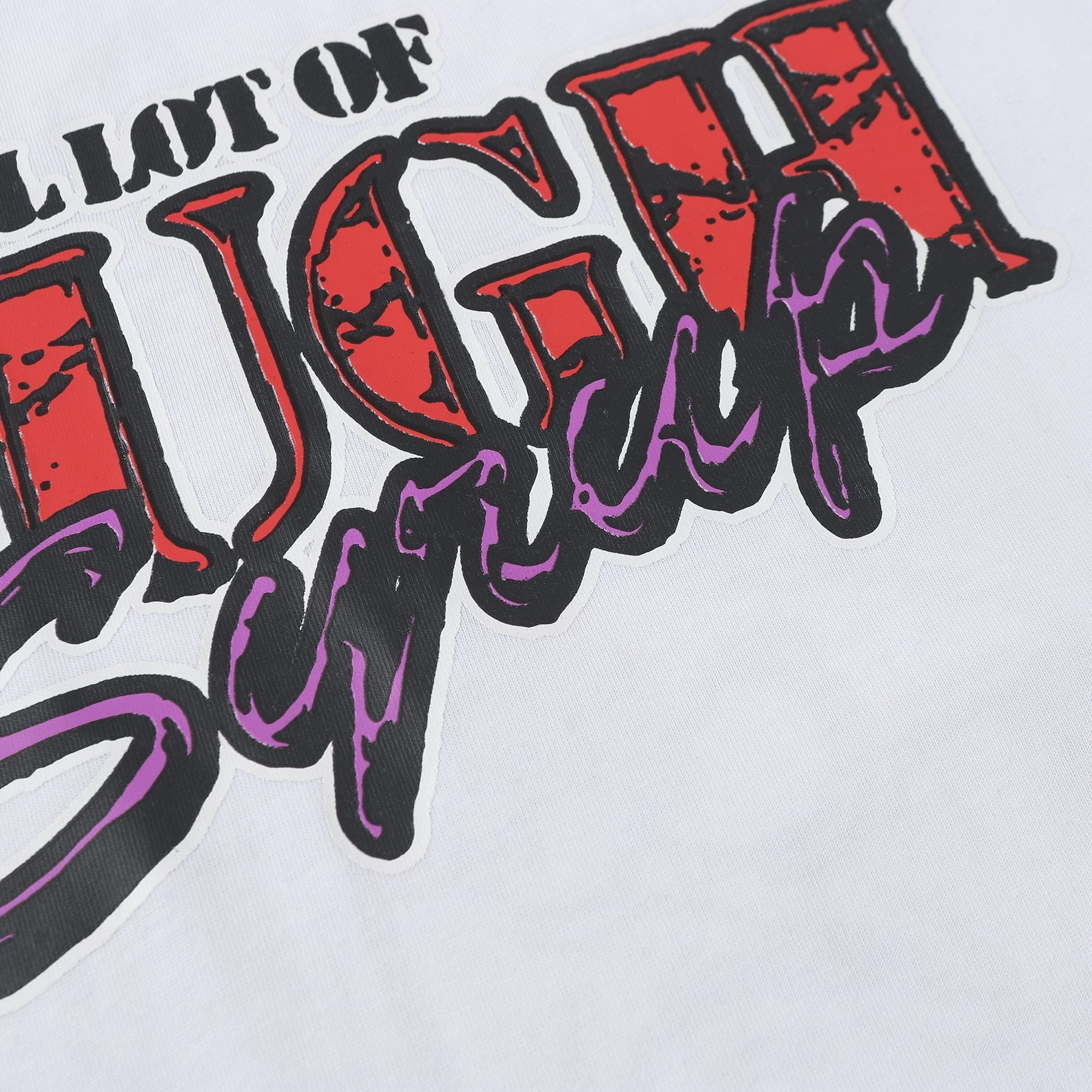 THAT'S A AWFUL LOT OF COUGH SYRUP Chest & Back Graphic T-Shirt — detail