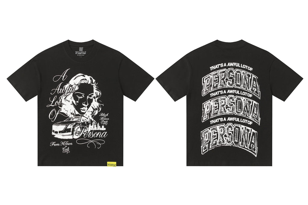 THAT'S A AWFUL LOT OF COUGH SYRUP Persona Graphic Short-Sleeve T-Shirt — hero
