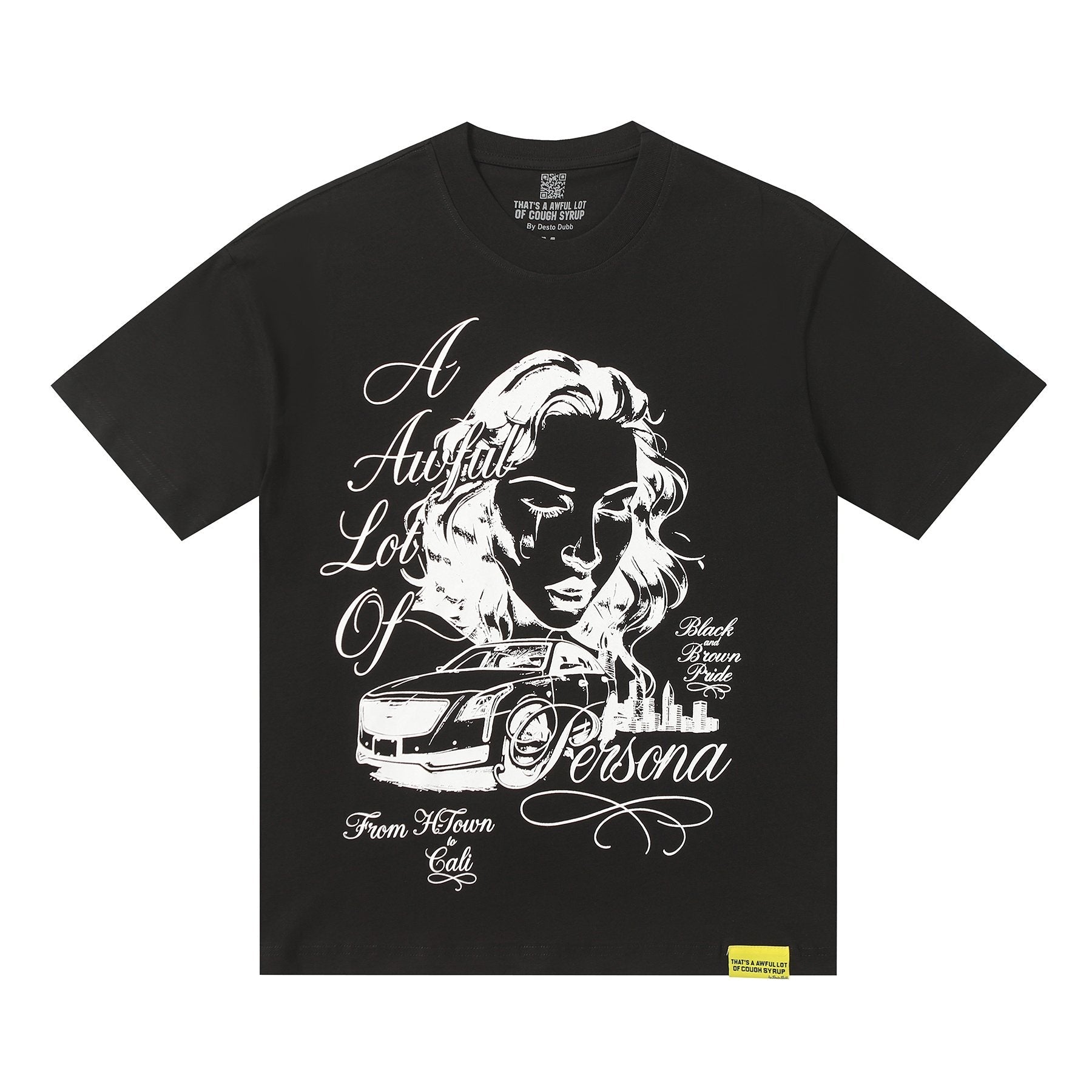 THAT'S A AWFUL LOT OF COUGH SYRUP Persona Graphic Short-Sleeve T-Shirt — front