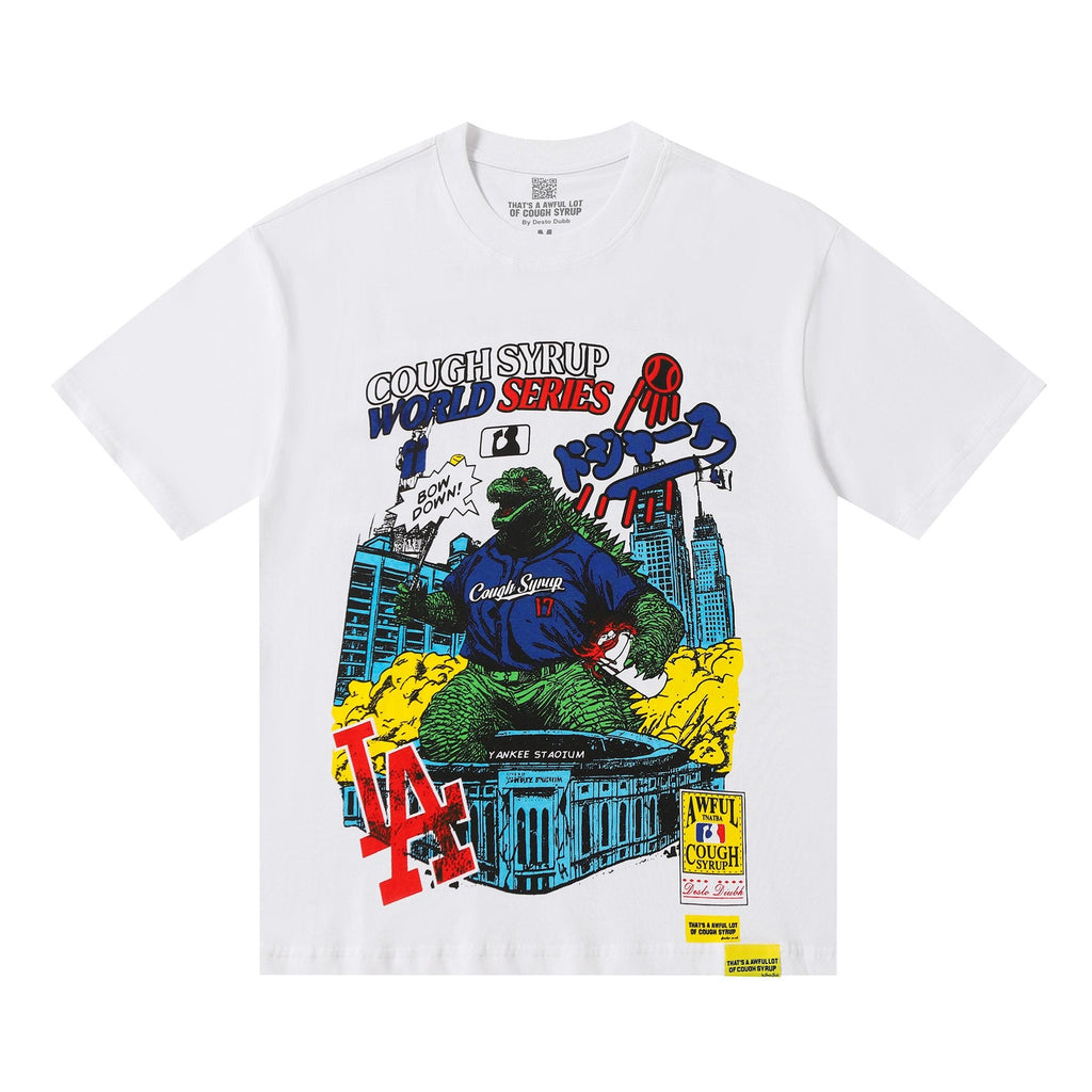 THAT'S A AWFUL LOT OF COUGH SYRUP Baseball Graphic T-Shirt — hero