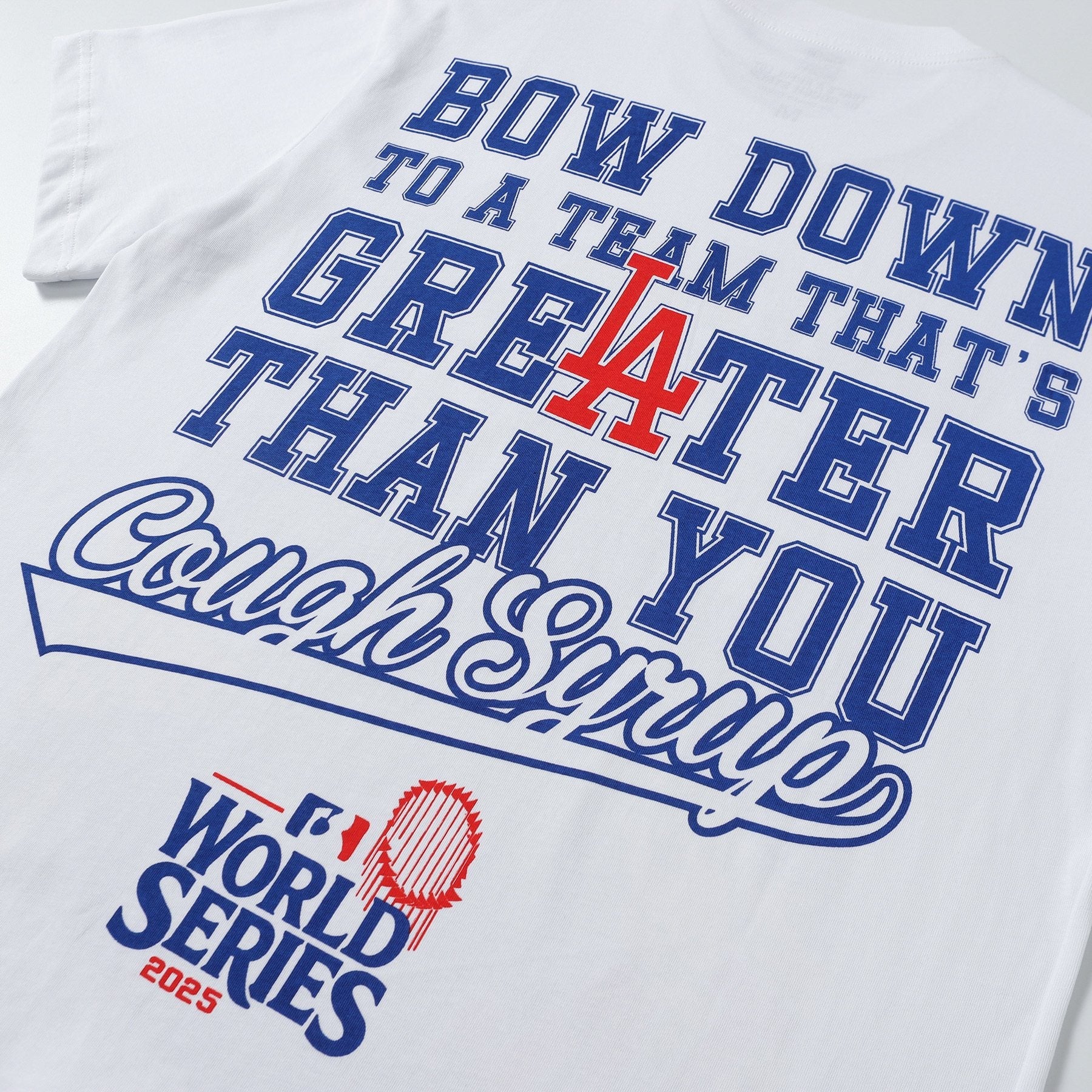 THAT'S A AWFUL LOT OF COUGH SYRUP Baseball Graphic T-Shirt — detail
