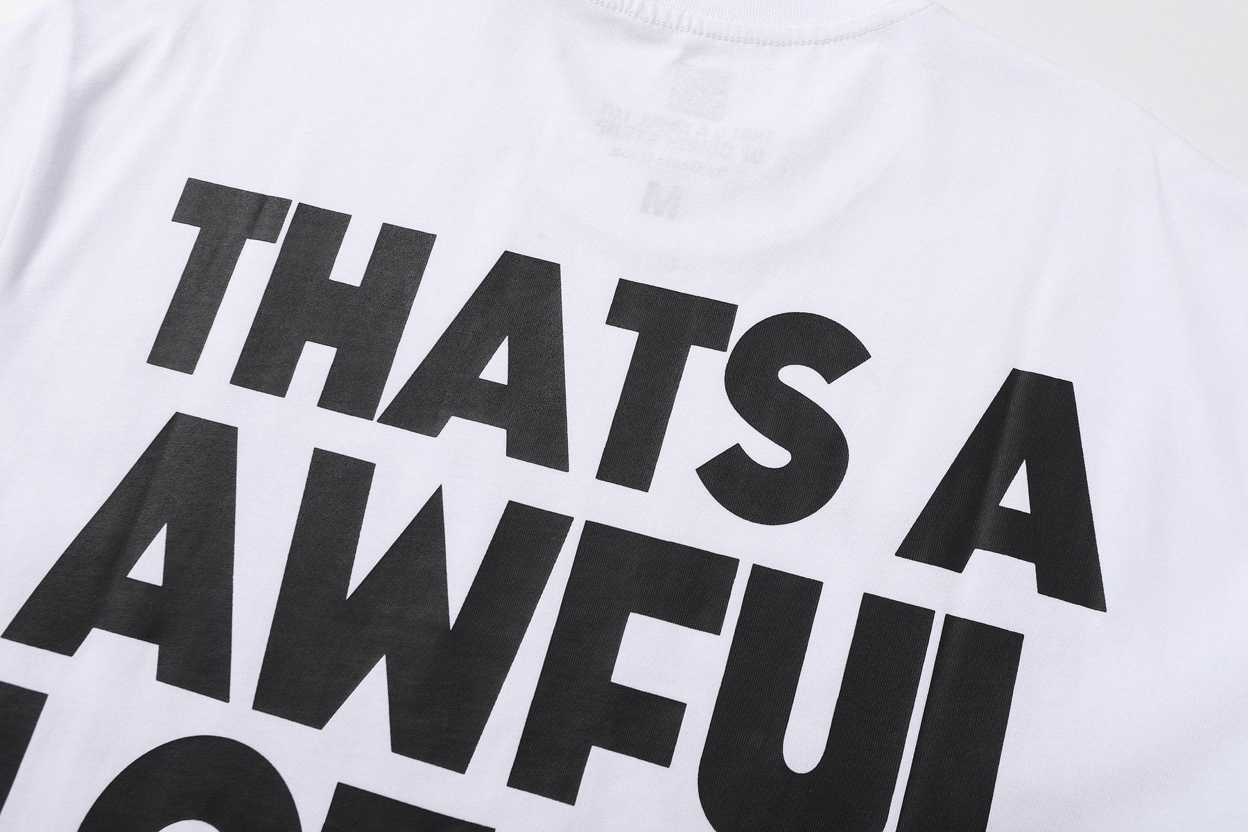 THAT'S A AWFUL LOT OF COUGH SYRUP Front & Back Graphic T-Shirt — detail