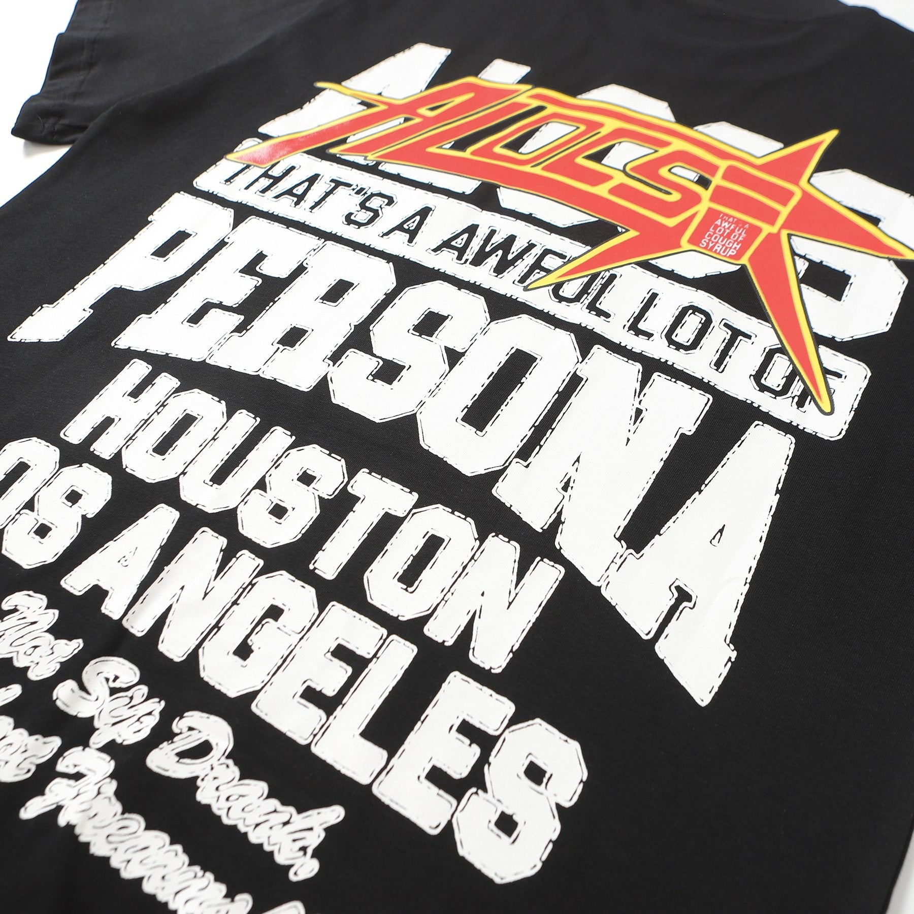THAT'S A AWFUL LOT OF COUGH SYRUP Graphic Short-Sleeve T-Shirt — detail
