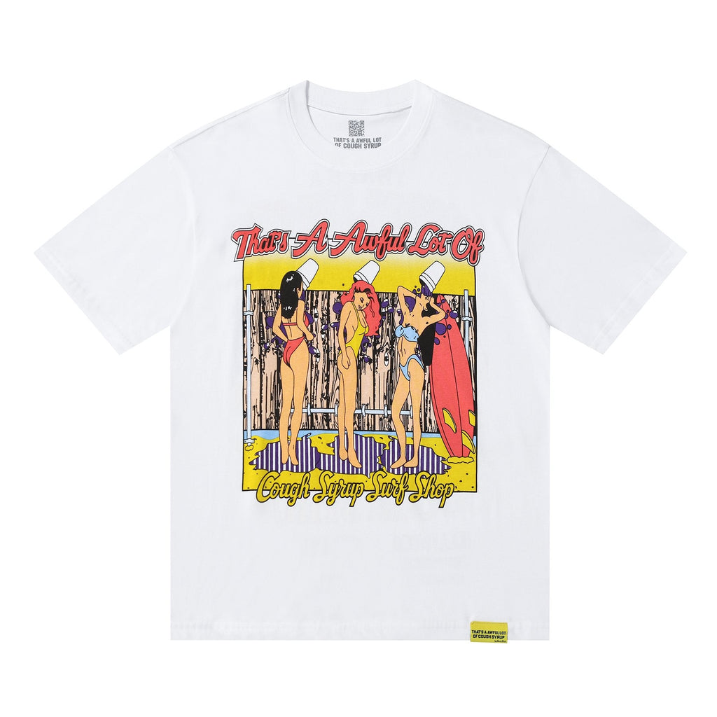 THAT'S A AWFUL LOT OF COUGH SYRUP Surf Graphic Short-Sleeve T-Shirt — hero