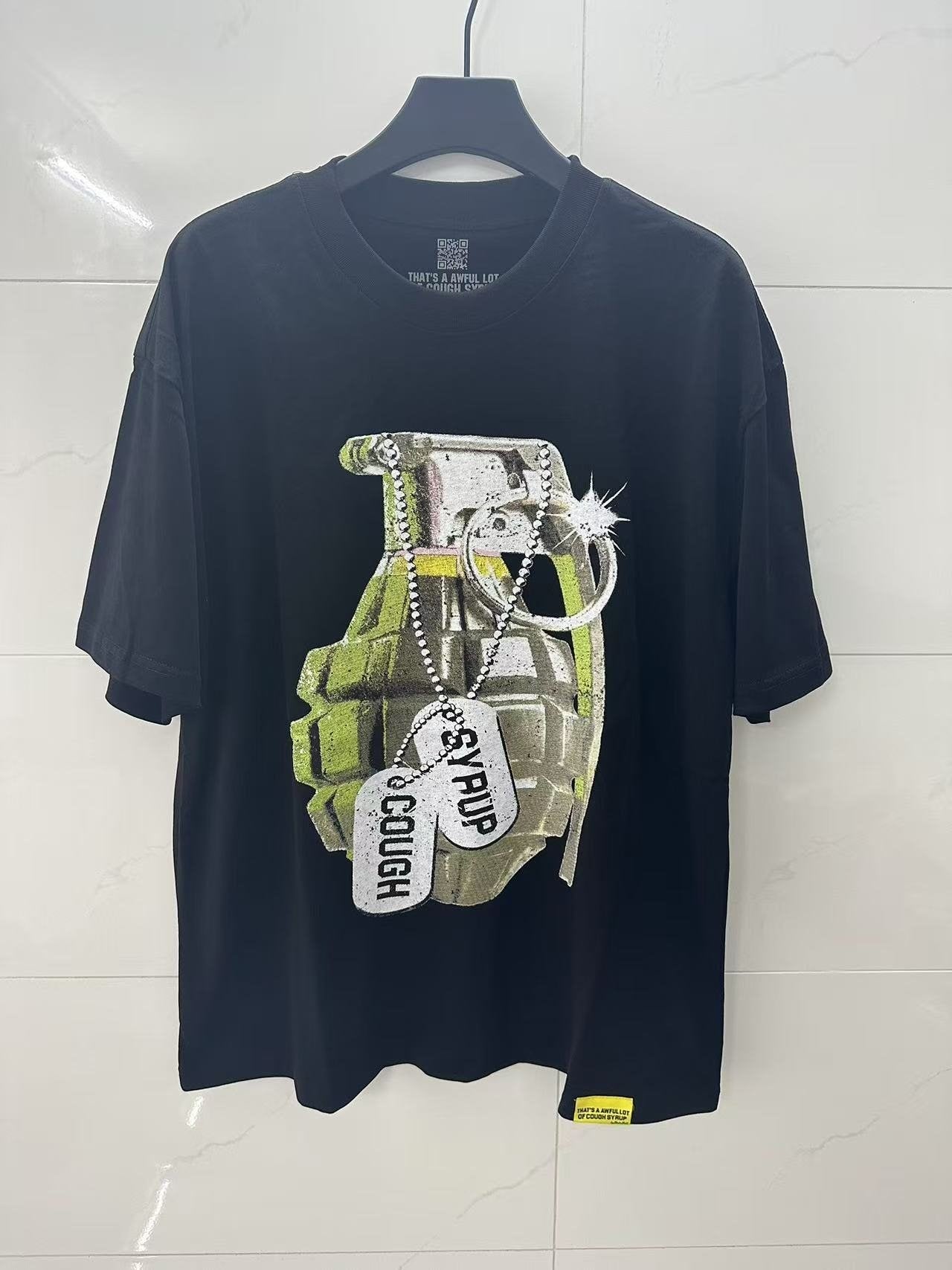 THAT'S A AWFUL LOT OF COUGH SYRUP Grenade Graphic T-Shirt — front