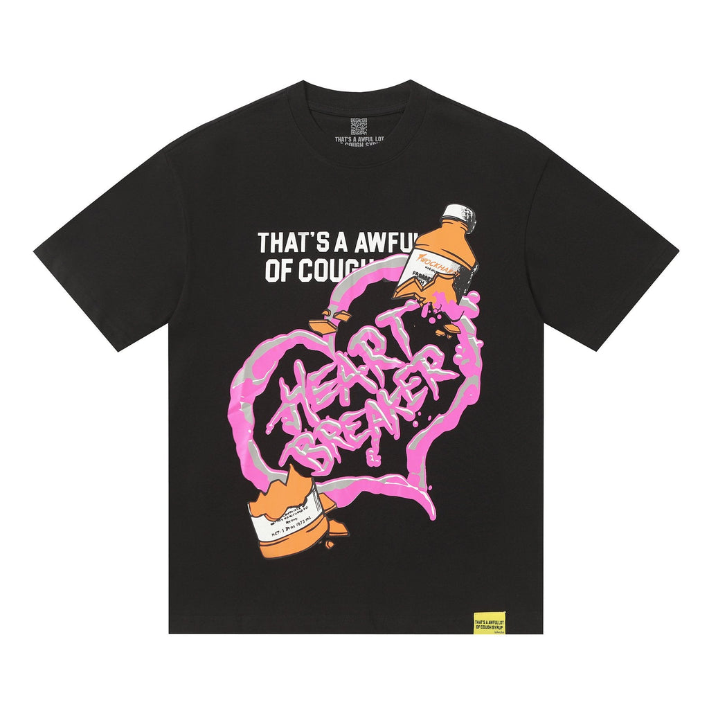 THAT'S A AWFUL LOT OF COUGH SYRUP Front & Back Graphic Short-Sleeve T-Shirt — hero