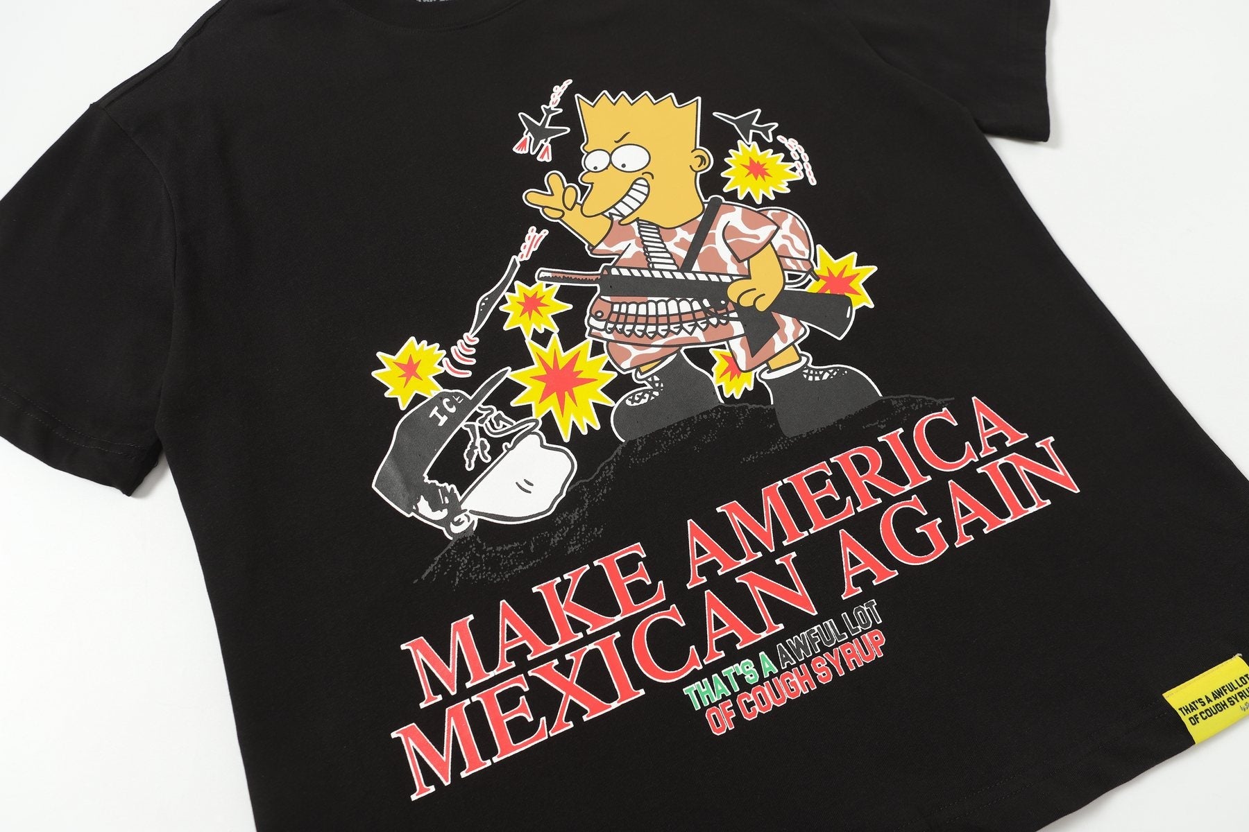 THAT'S A AWFUL LOT OF COUGH SYRUP Front & Back Graphic T-Shirt — front