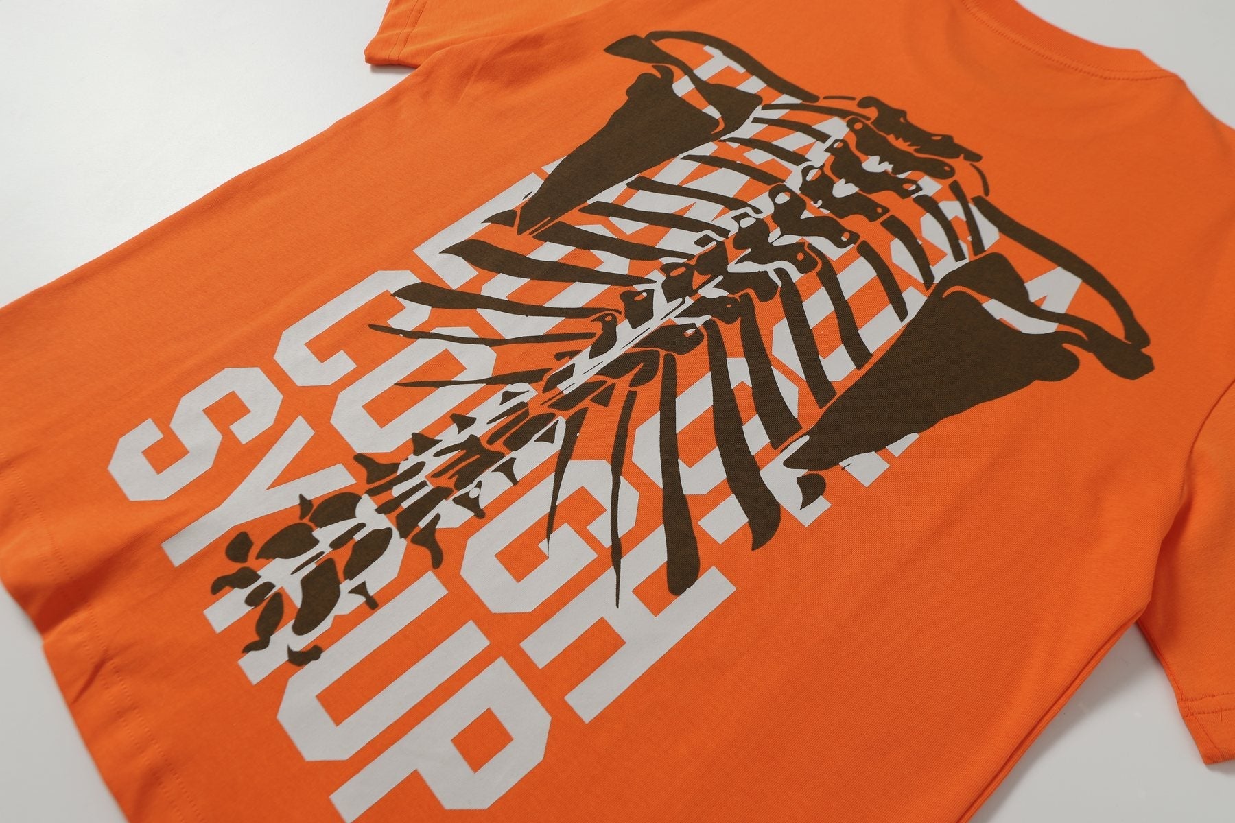 THAT'S A AWFUL LOT OF COUGH SYRUP Ribcage Graphic T-Shirt — detail