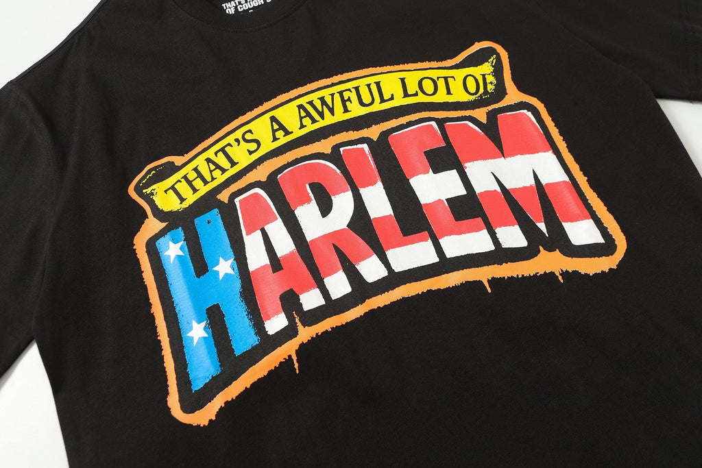 THAT'S A AWFUL LOT OF COUGH SYRUP Harlem Eagle Graphic T-Shirt — detail