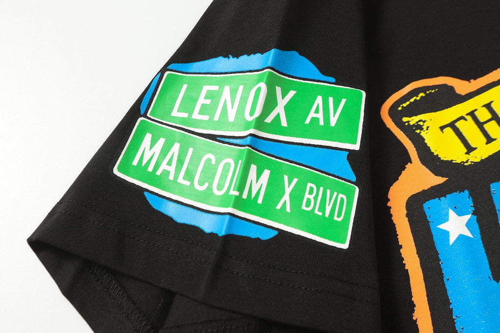 THAT'S A AWFUL LOT OF COUGH SYRUP Harlem Eagle Graphic T-Shirt — detail