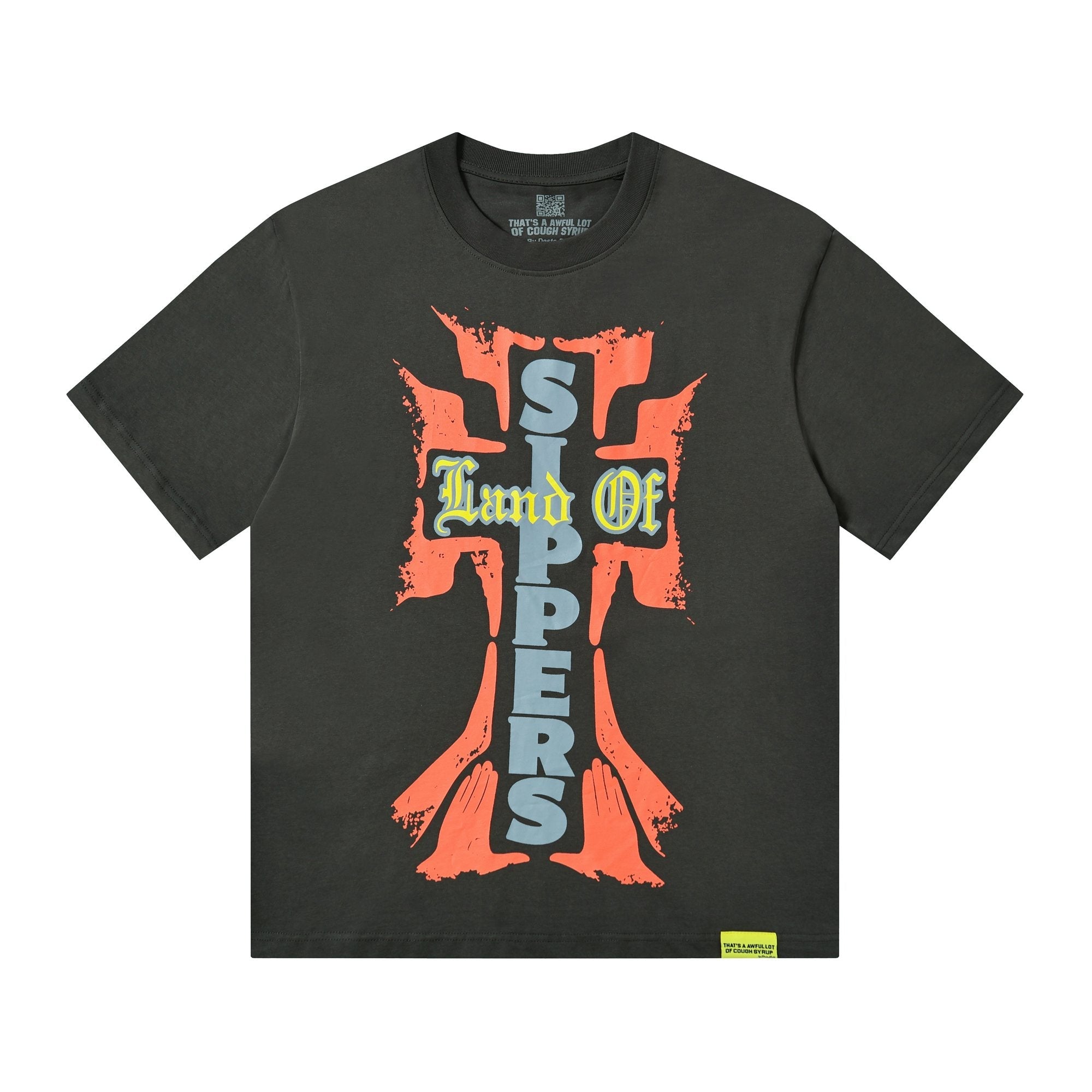 THAT'S A AWFUL LOT OF COUGH SYRUP Cross Graphic Short-Sleeve T-Shirt — hero