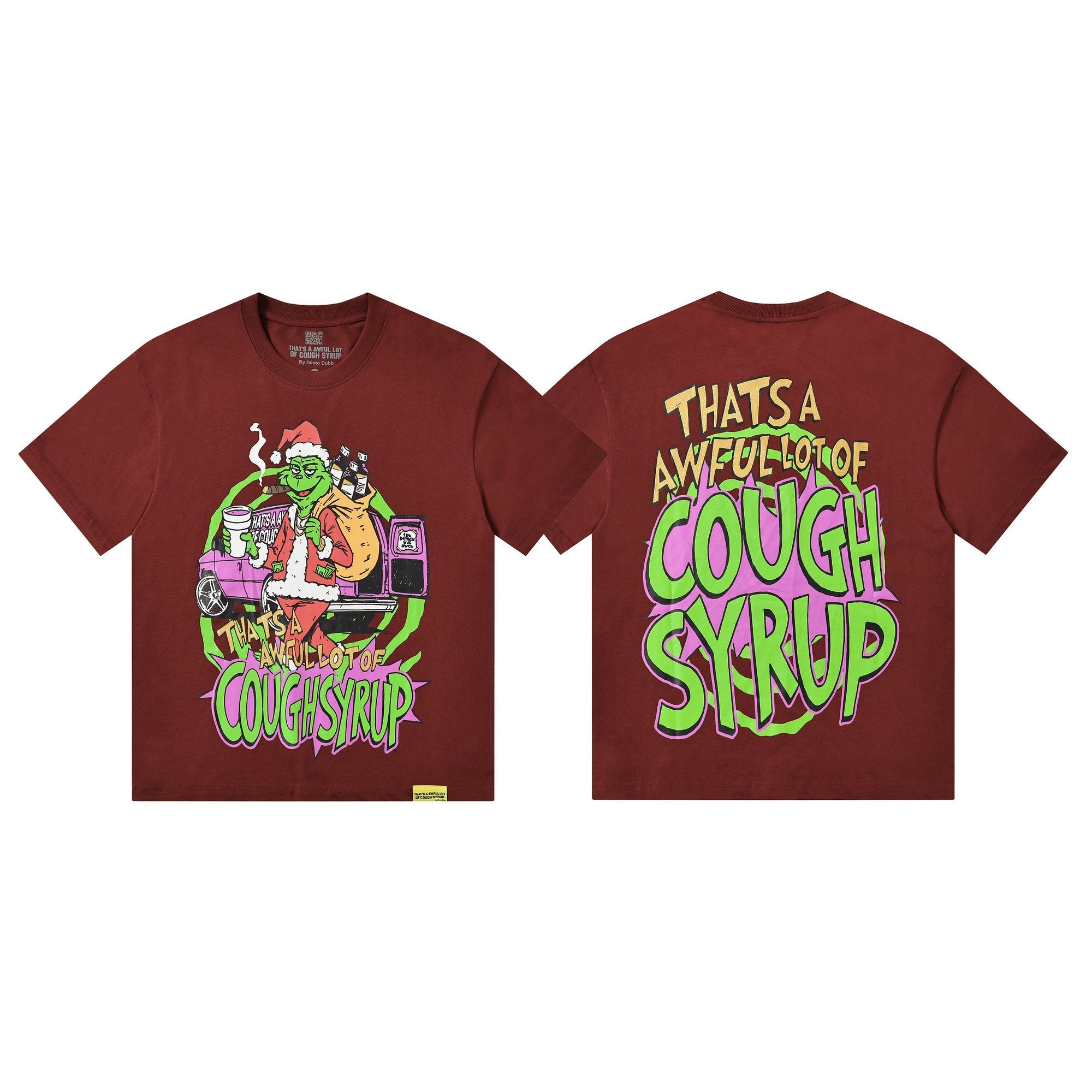 THAT'S A AWFUL LOT OF COUGH SYRUP Christmas Graphic Short-Sleeve T-Shirt — hero