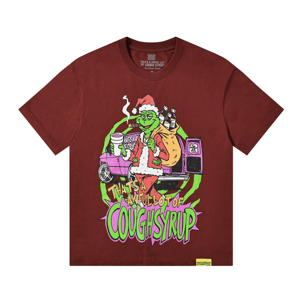THAT'S A AWFUL LOT OF COUGH SYRUP Christmas Graphic Short-Sleeve T-Shirt — front