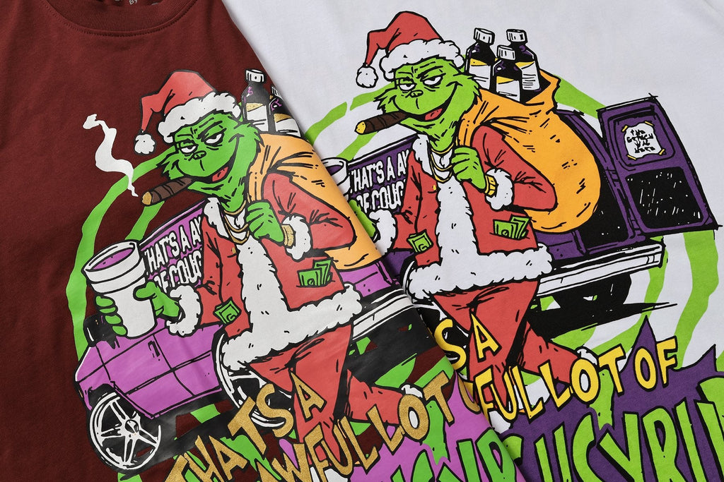 THAT'S A AWFUL LOT OF COUGH SYRUP Christmas Graphic Short-Sleeve T-Shirt — detail