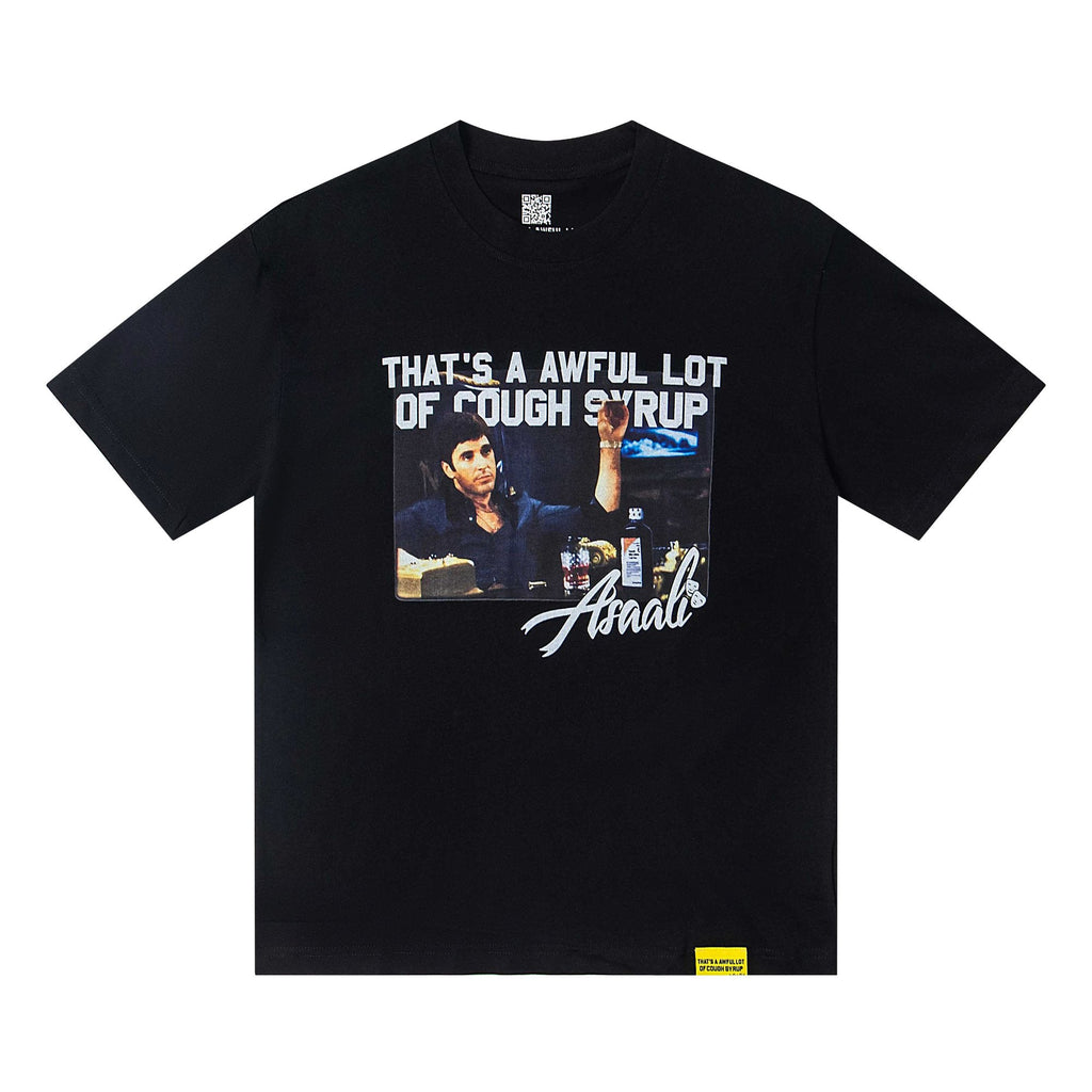 THAT'S A AWFUL LOT OF COUGH SYRUP Front & Back Graphic T-Shirt — hero