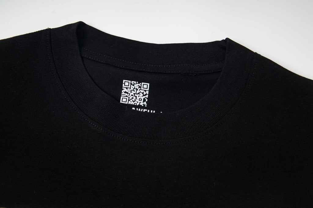 THAT'S A AWFUL LOT OF COUGH SYRUP Front & Back Graphic T-Shirt — neck_label