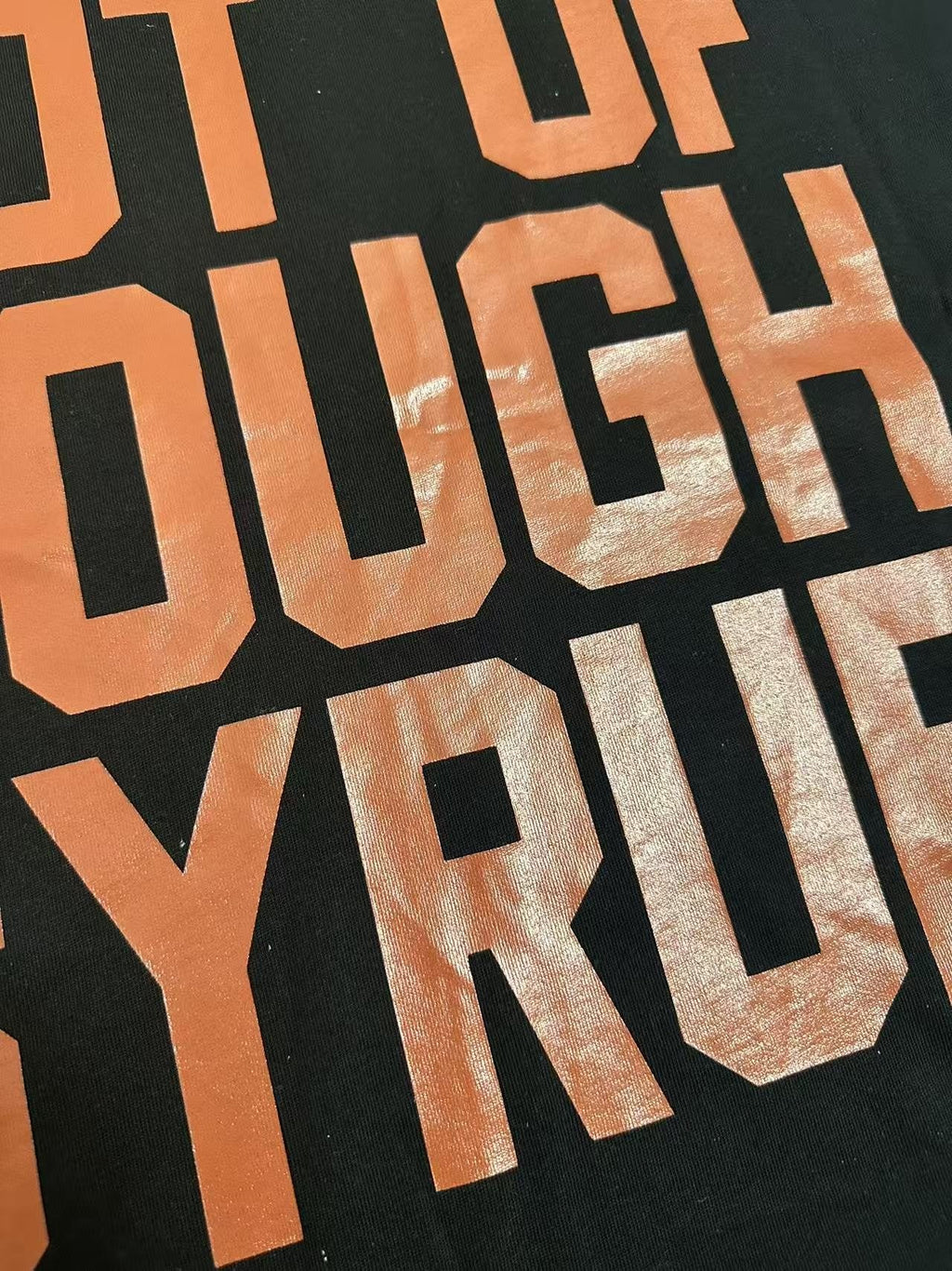 THAT'S A AWFUL LOT OF COUGH SYRUP Star Graphic Short-Sleeve T-Shirt — detail