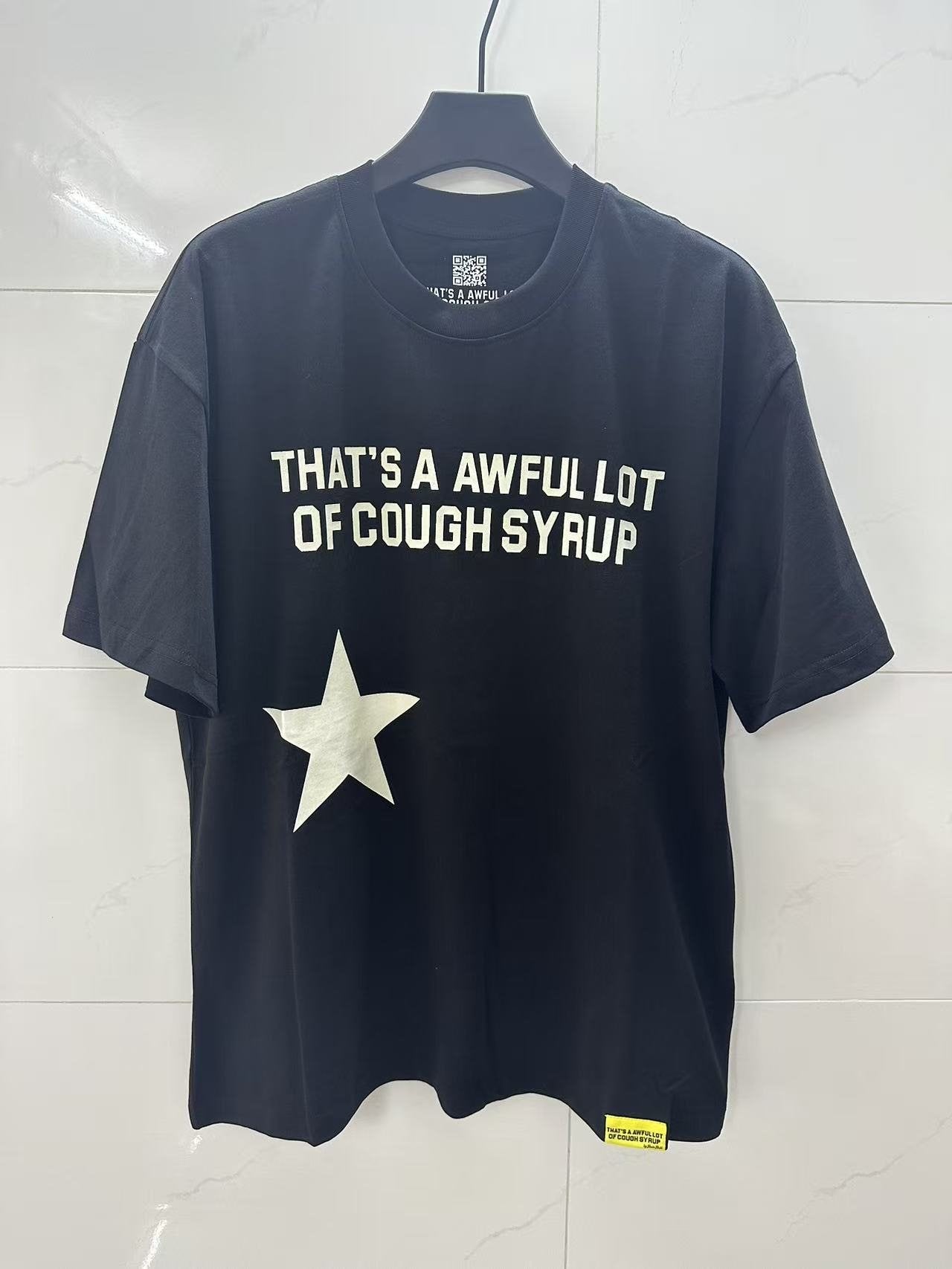 THAT'S A AWFUL LOT OF COUGH SYRUP Star Graphic Short-Sleeve T-Shirt — front