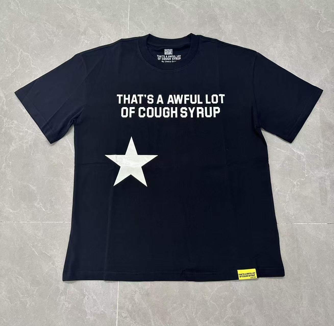 THAT'S A AWFUL LOT OF COUGH SYRUP Star Graphic Short-Sleeve T-Shirt — hero