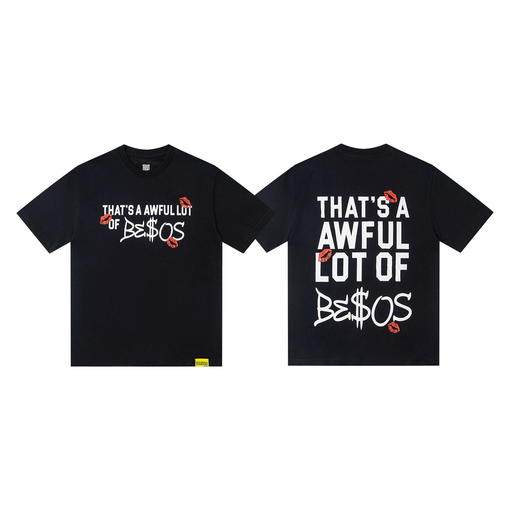 THAT'S A AWFUL LOT OF COUGH SYRUP Black Graphic Short-Sleeve T-Shirt — hero
