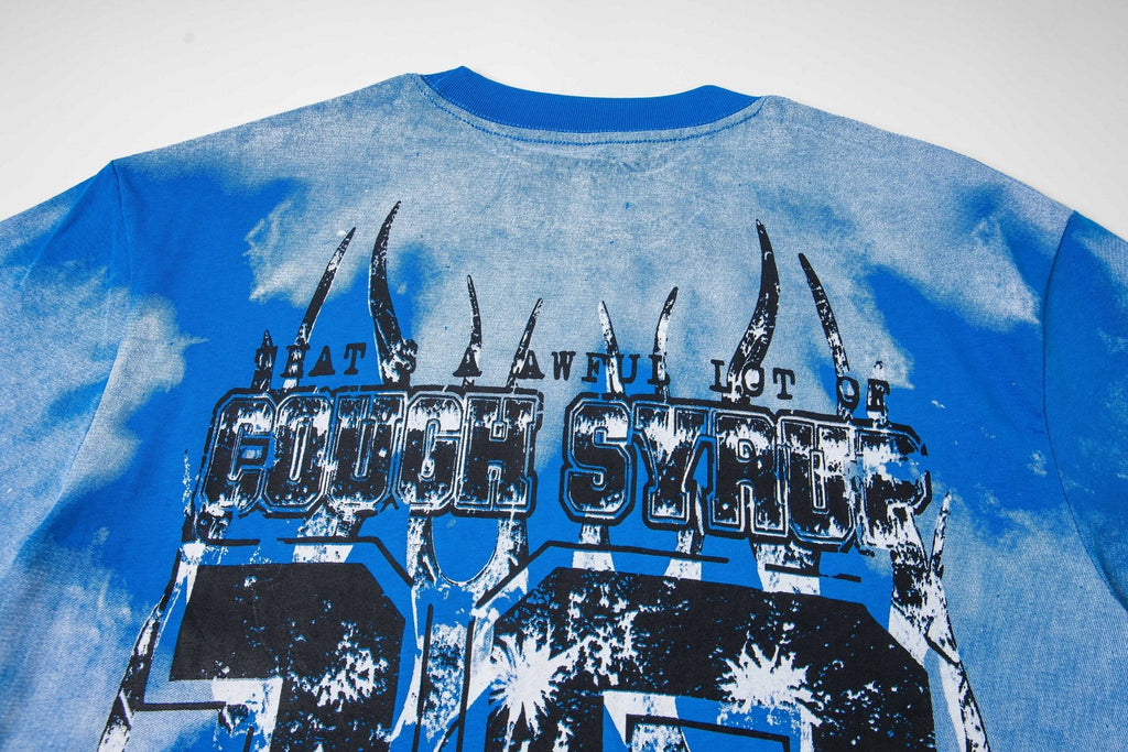 THAT'S A AWFUL LOT OF COUGH SYRUP Tie-Dye Graphic T-Shirt — detail