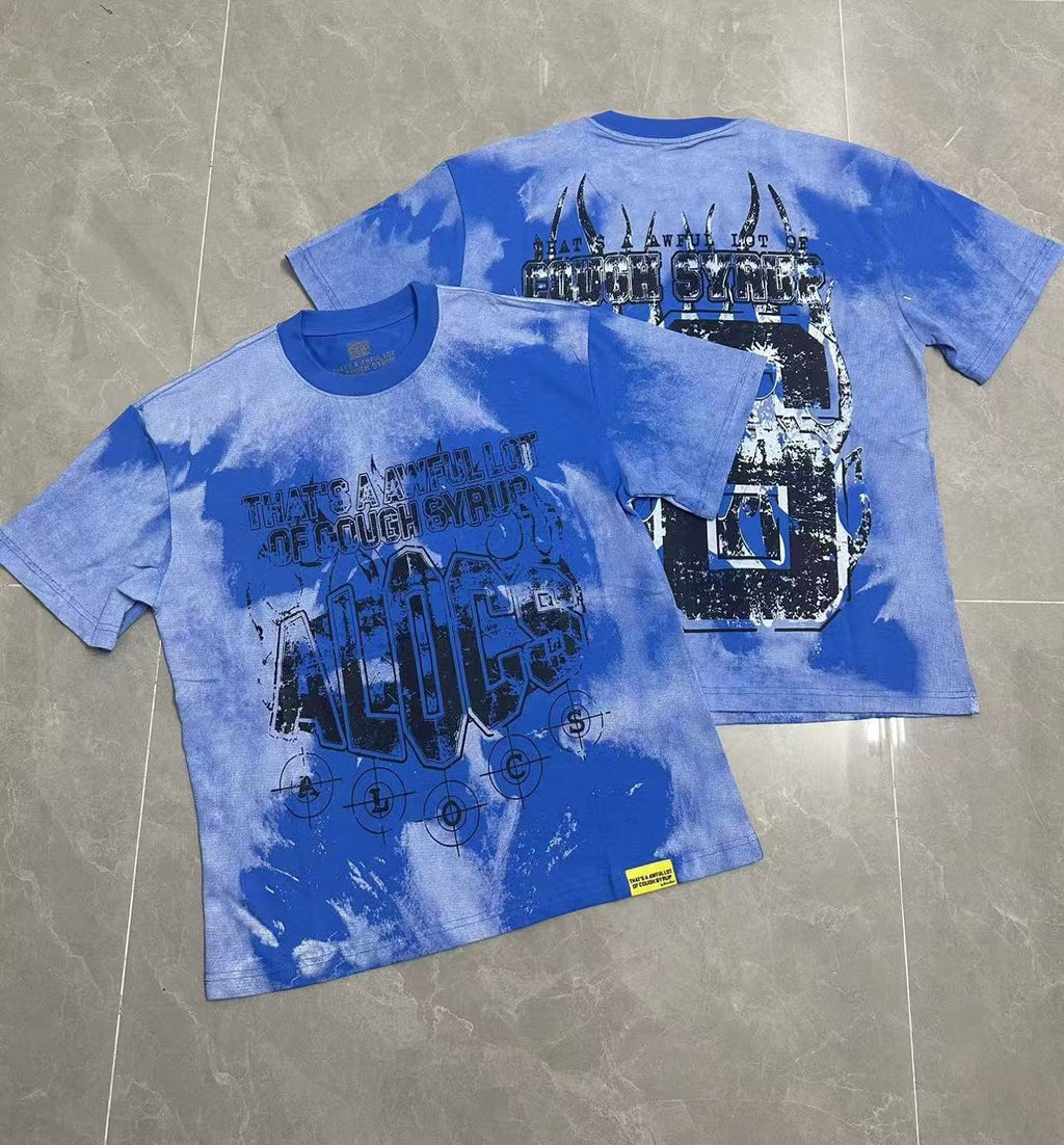 THAT'S A AWFUL LOT OF COUGH SYRUP Tie-Dye Graphic T-Shirt — context