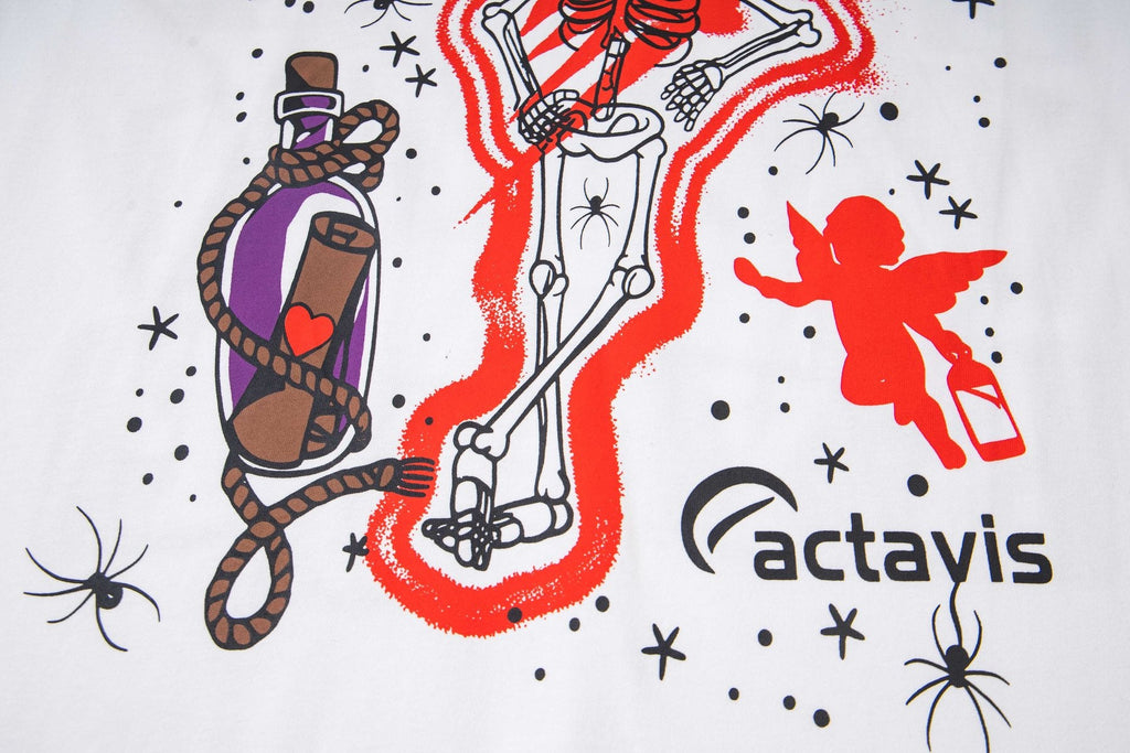 THAT'S A AWFUL LOT OF COUGH SYRUP Skeleton Graphic T-Shirt — detail