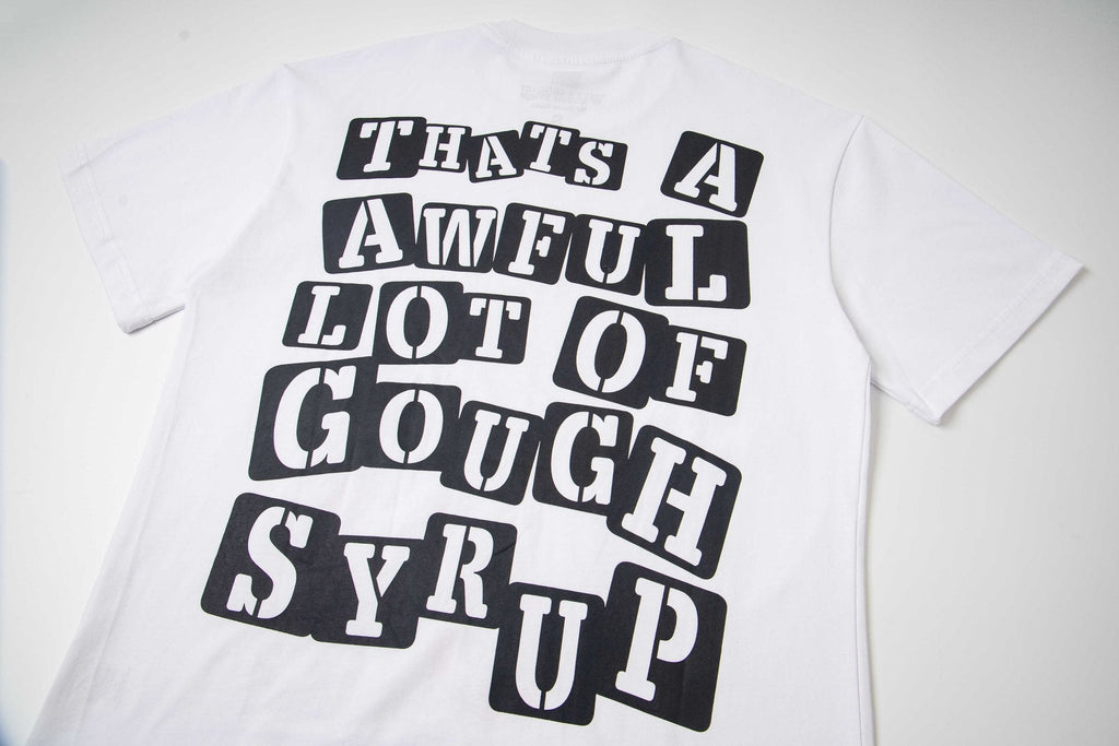 THAT'S A AWFUL LOT OF COUGH SYRUP Skeleton Graphic T-Shirt — detail