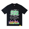 THAT'S A AWFUL LOT OF COUGH SYRUP PO UP Flame Graphic Short-Sleeve T-Shirt — hero