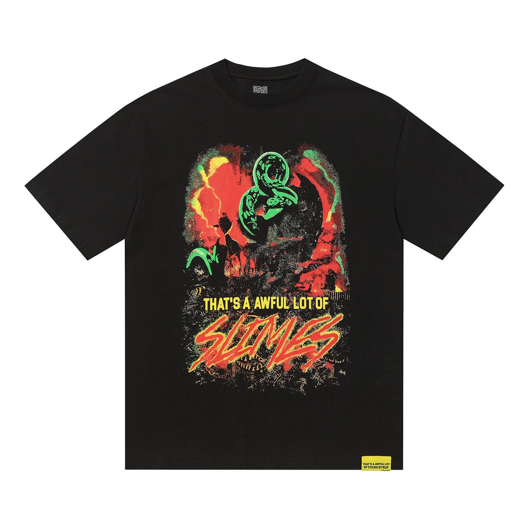 THAT'S A AWFUL LOT OF COUGH SYRUP Astronaut Slime Graphic T-Shirt — hero