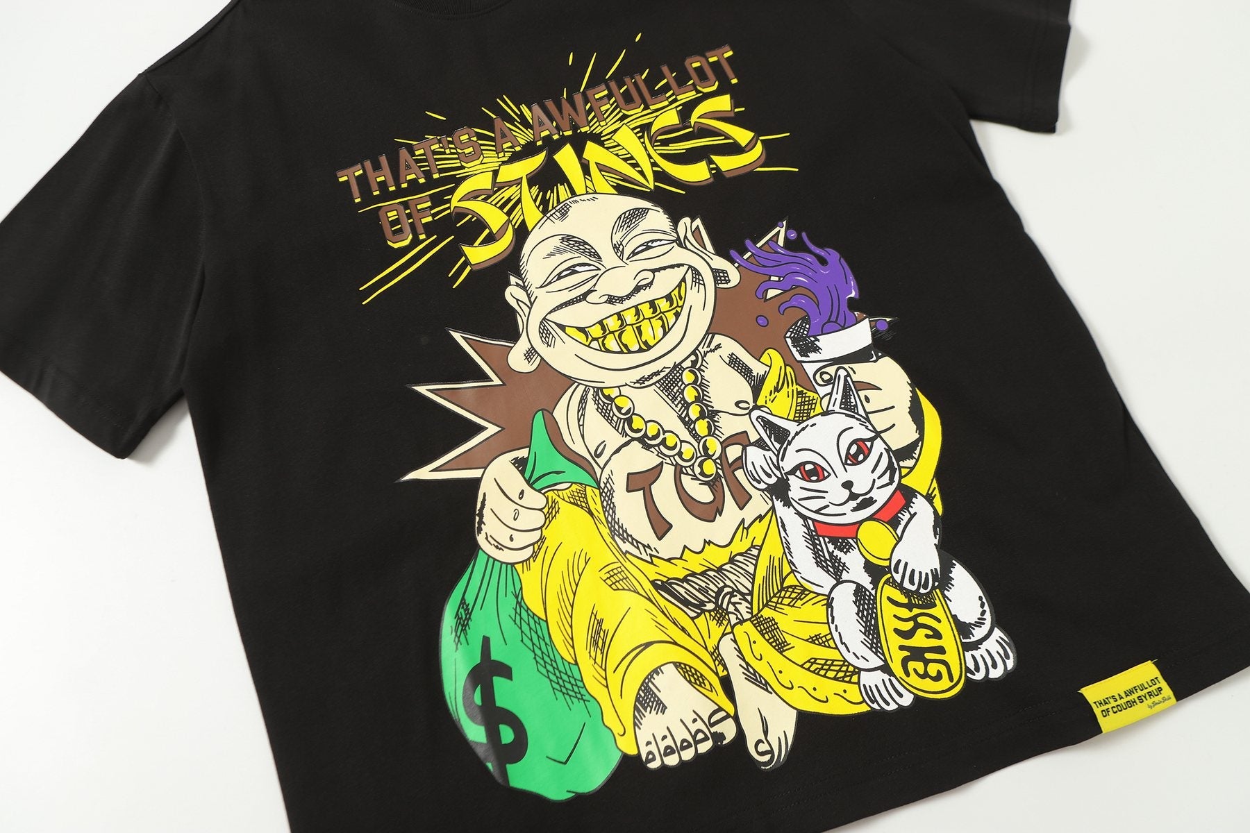 THAT'S A AWFUL LOT OF COUGH SYRUP Rising Star Graphic Short-Sleeve T-Shirt — front