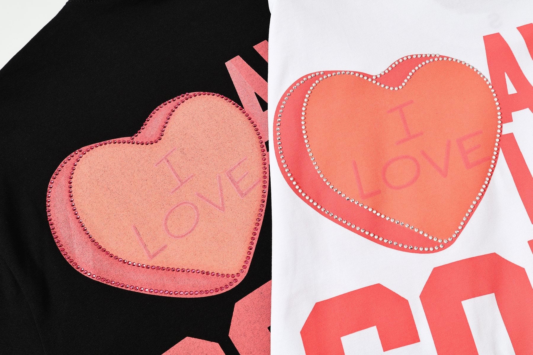 THAT'S A AWFUL LOT OF COUGH SYRUP Heart Cupid Graphic T-Shirt — fabric_closeup